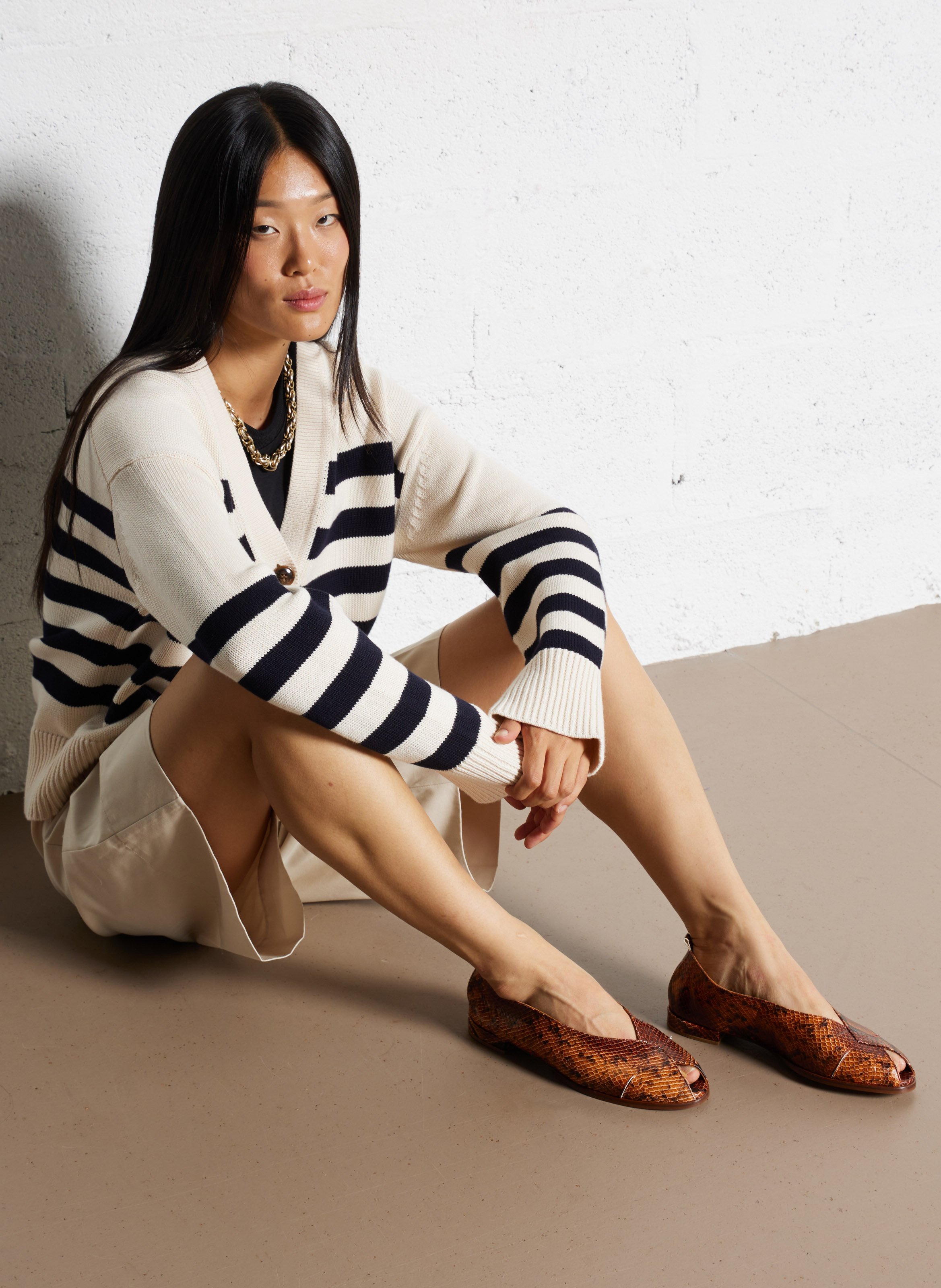 Ballerines en cuir imprimé KOSMA MENORCA Multicolore