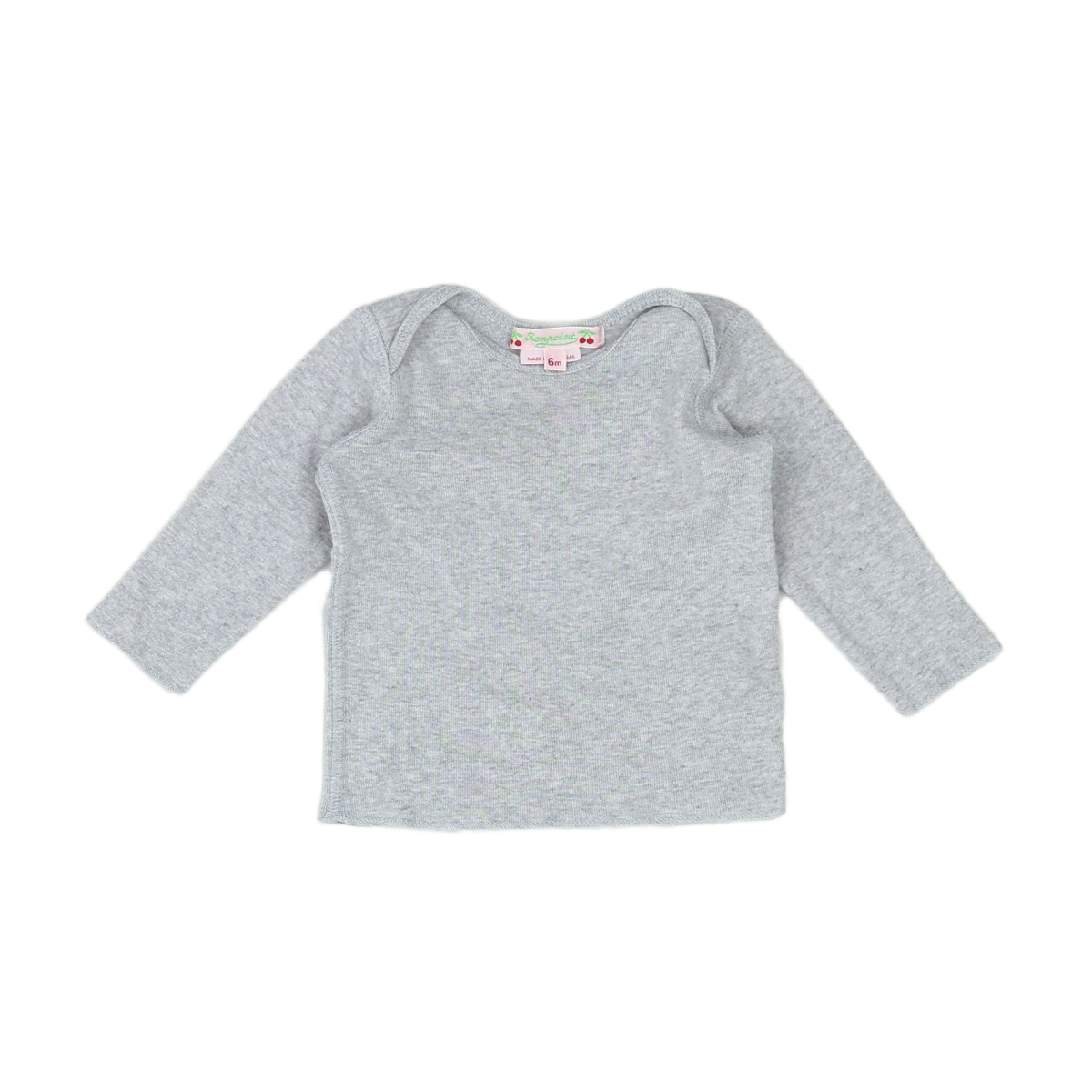 Grey Baby T-shirt - 3 months BONPOINT - Seconde Main Grey