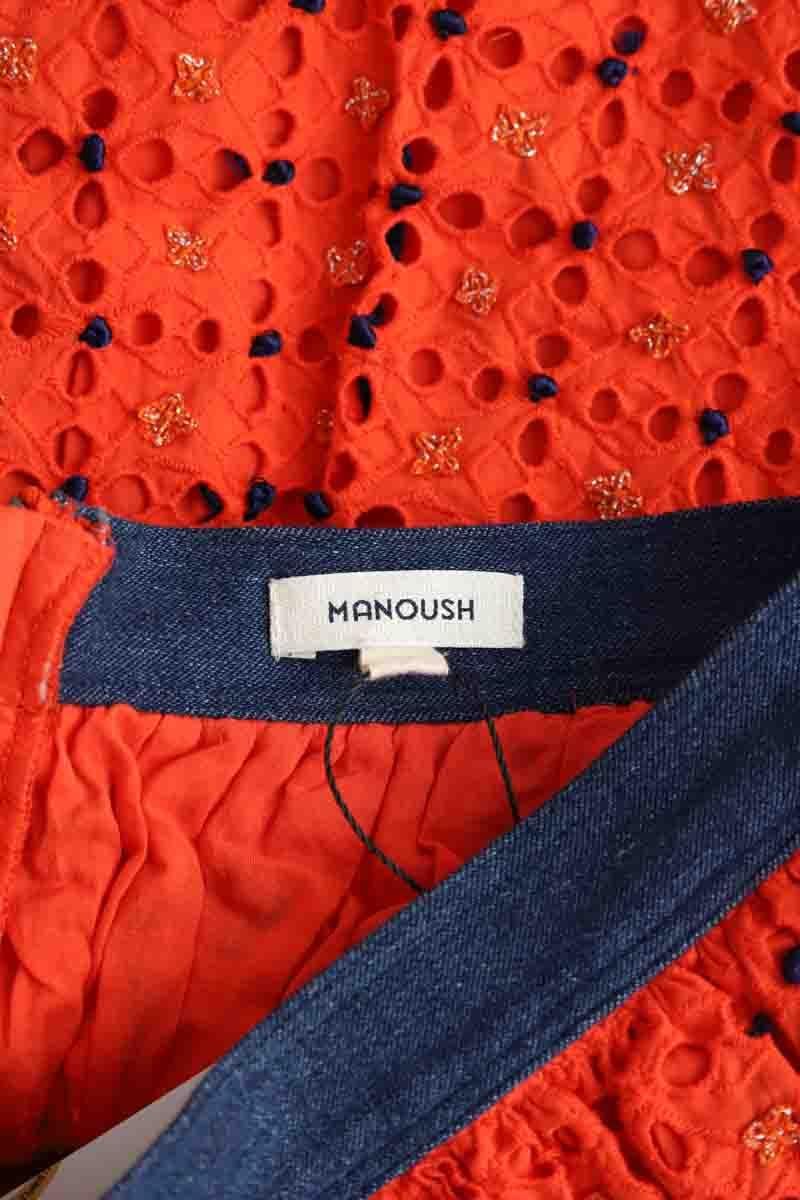 Cotton mini skirt Manoush - Seconde Main Red