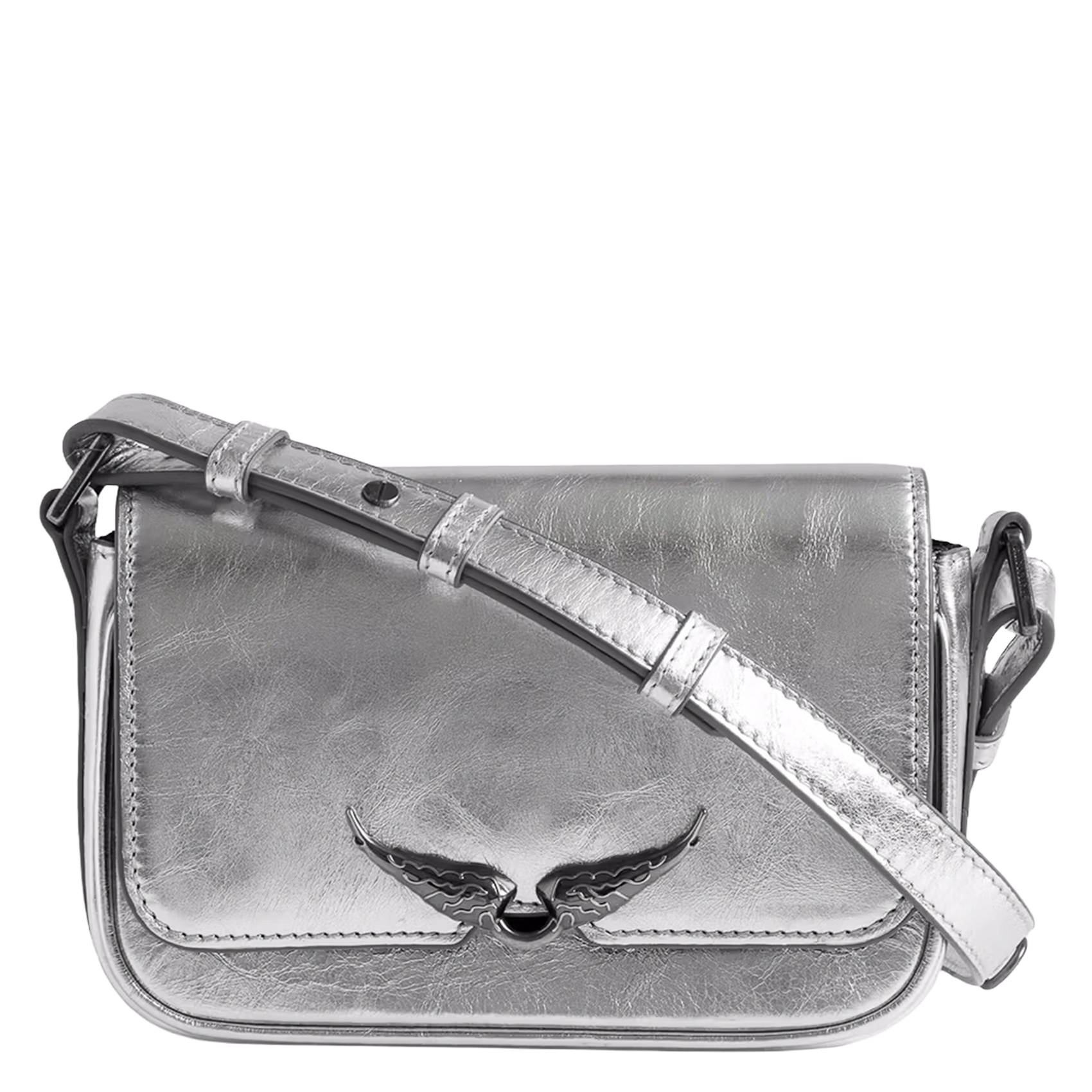 Leather shoulder bag ZADIG&VOLTAIRE Grey