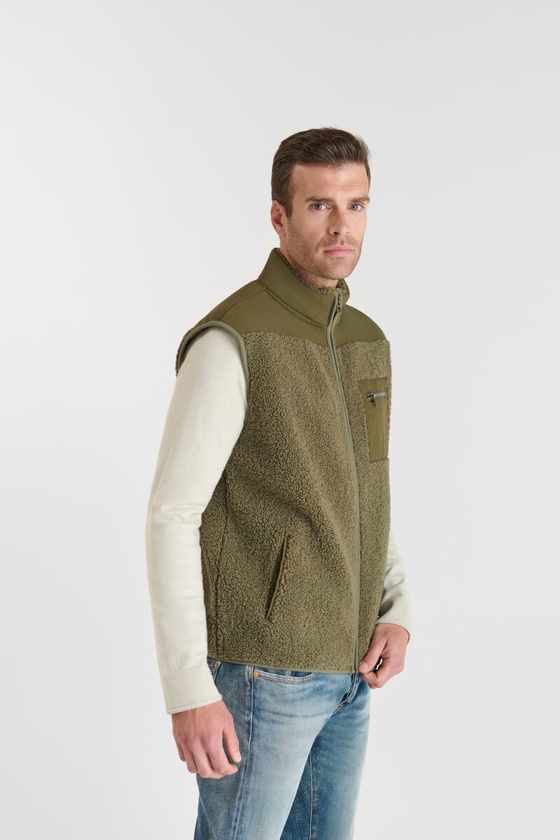 Sleeveless jacket LE TEMPS DES CERISES Khaki