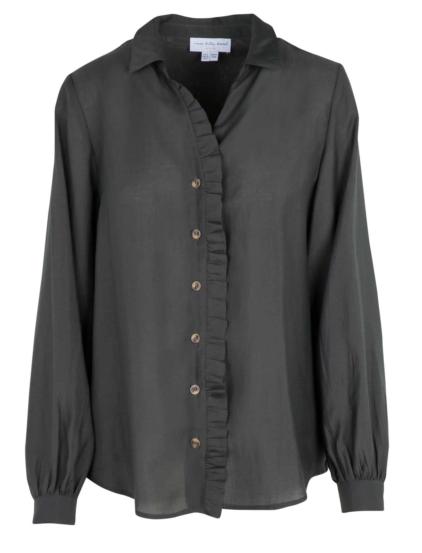 Chemise col classique NEVER FULLY DRESSED Vert