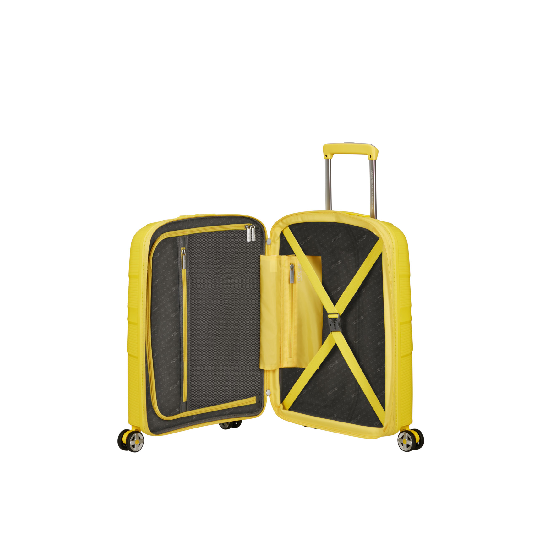 Starvibe 4-wheel cabin suitcase size S Yellow