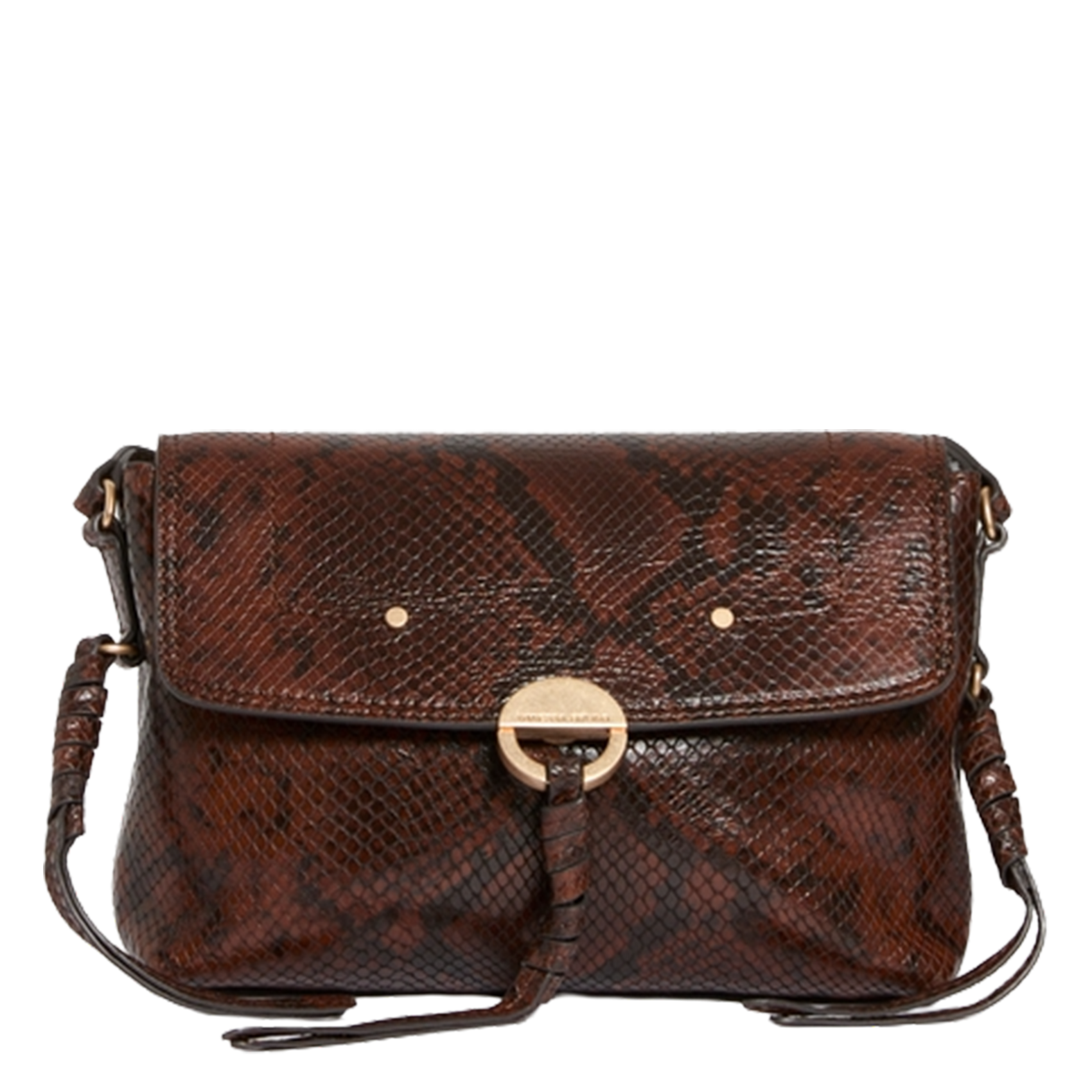 Dori leather shoulder bag VANESSA BRUNO Brown
