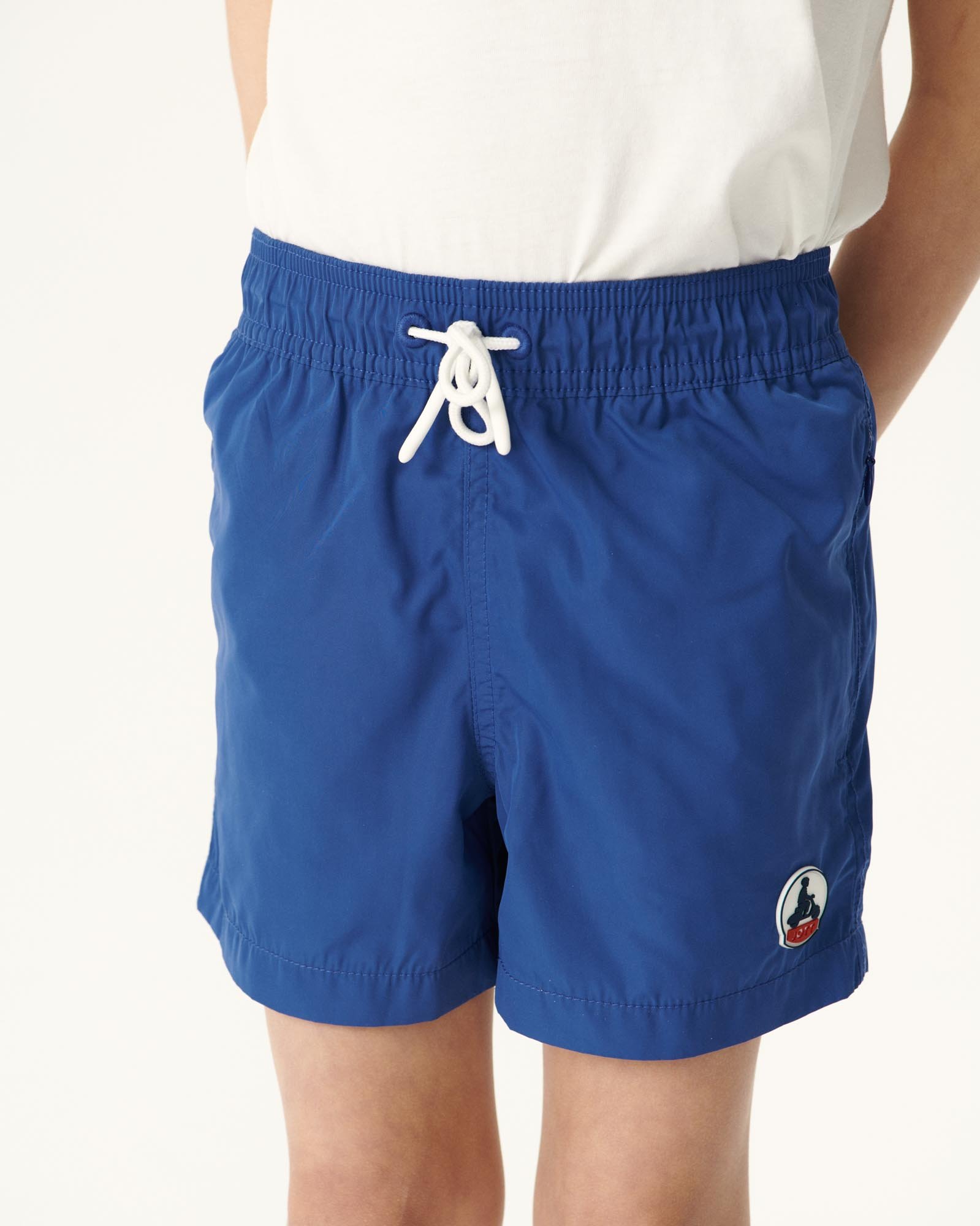 Child swim shorts in blackcurrant JOTT Blue