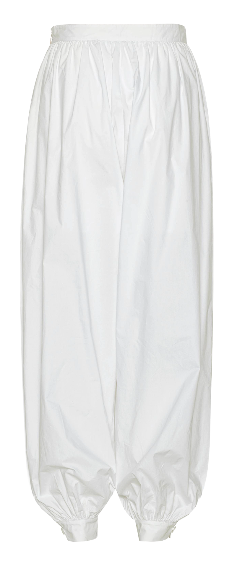 Pantalon large ballon en coton bio ROTATE Blanc