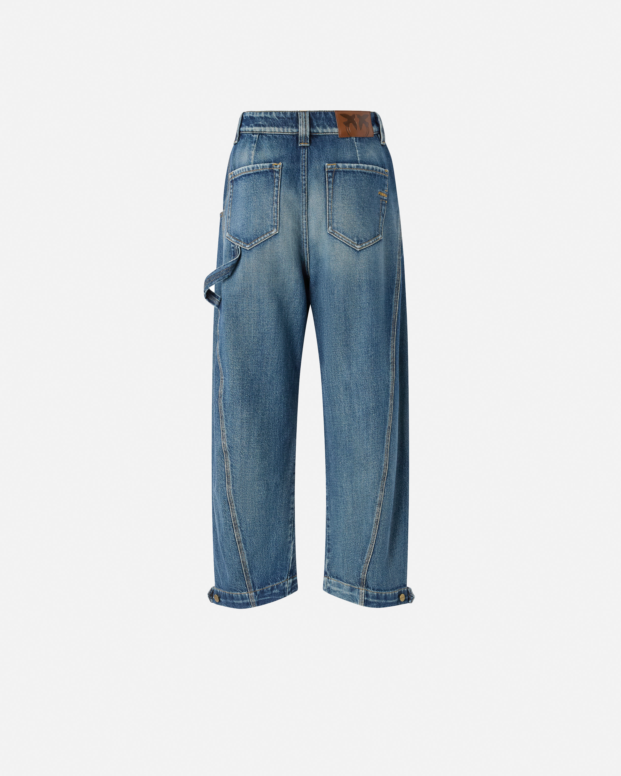 Balloon jeans with zip closures PINKO Blue