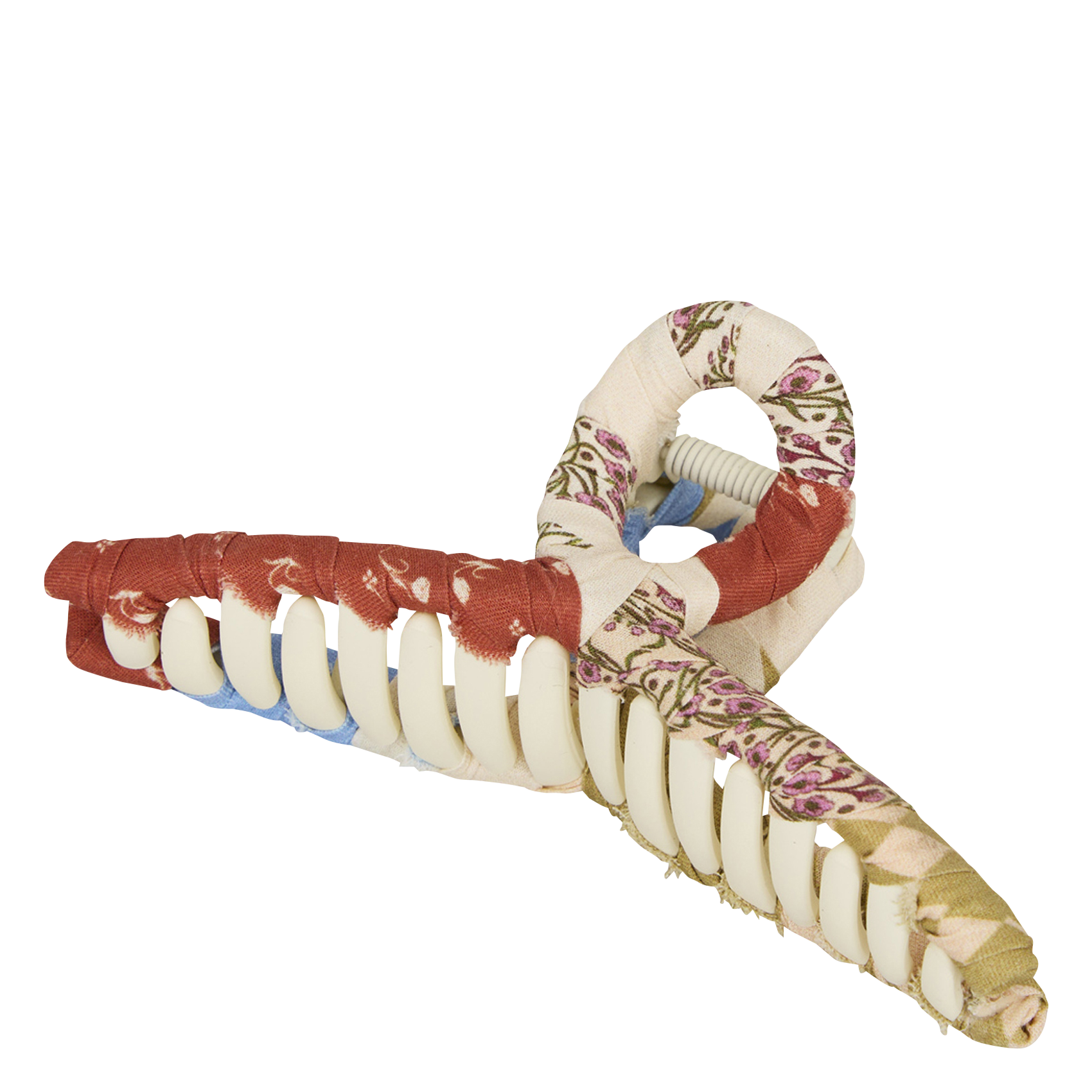 Pinces à cheveux imprimée en coton BECKSONDERGAARD Vert