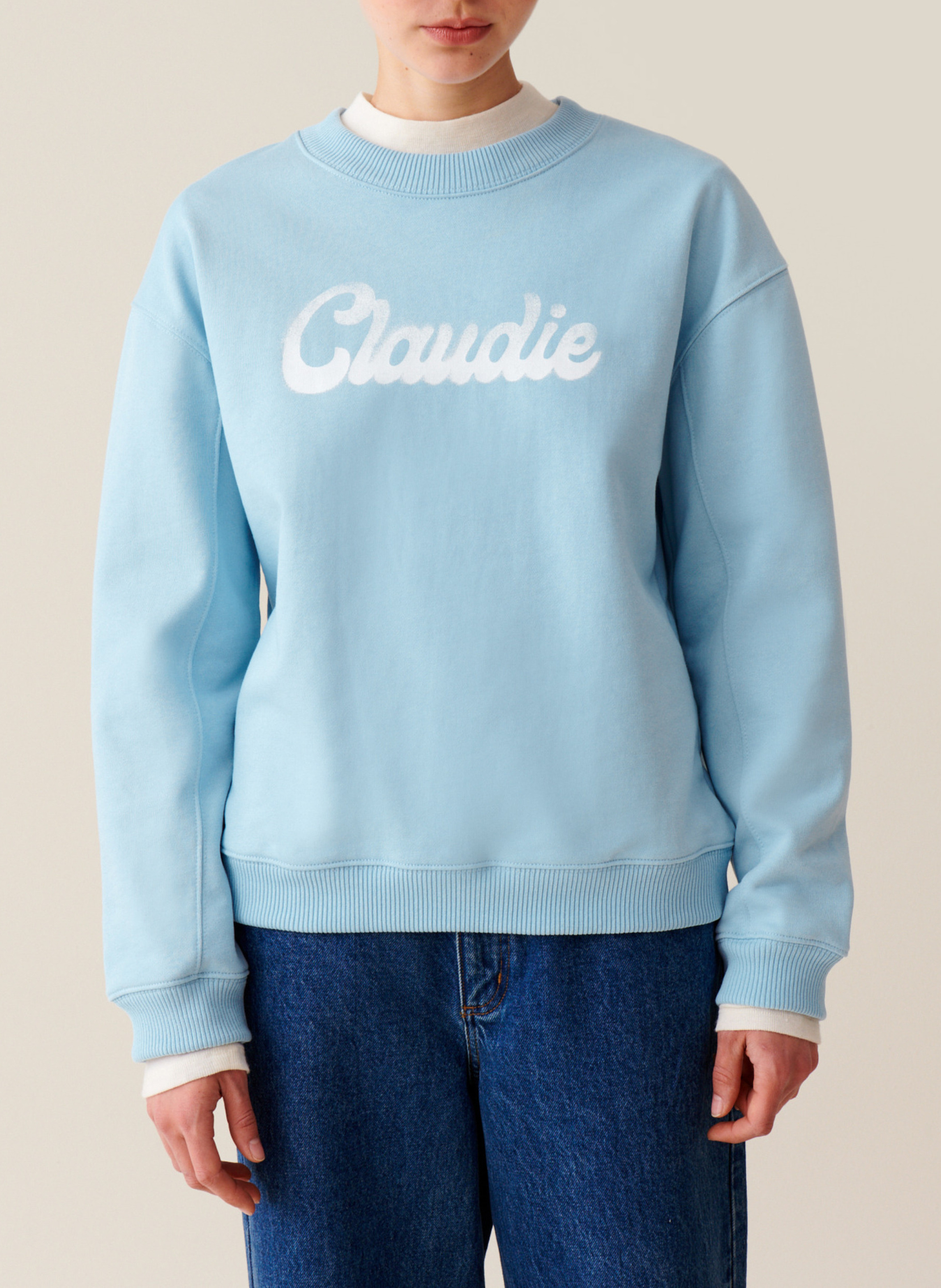 Oversized printed cotton sweatshirt CLAUDIE PIERLOT