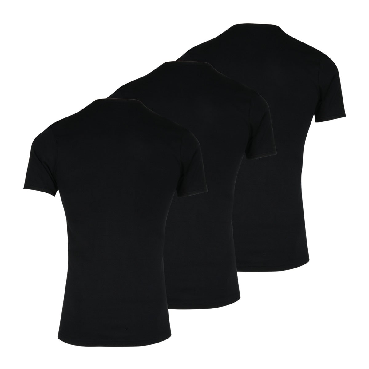 Les Classiques pack of 3 round-neck T-shirts Black
