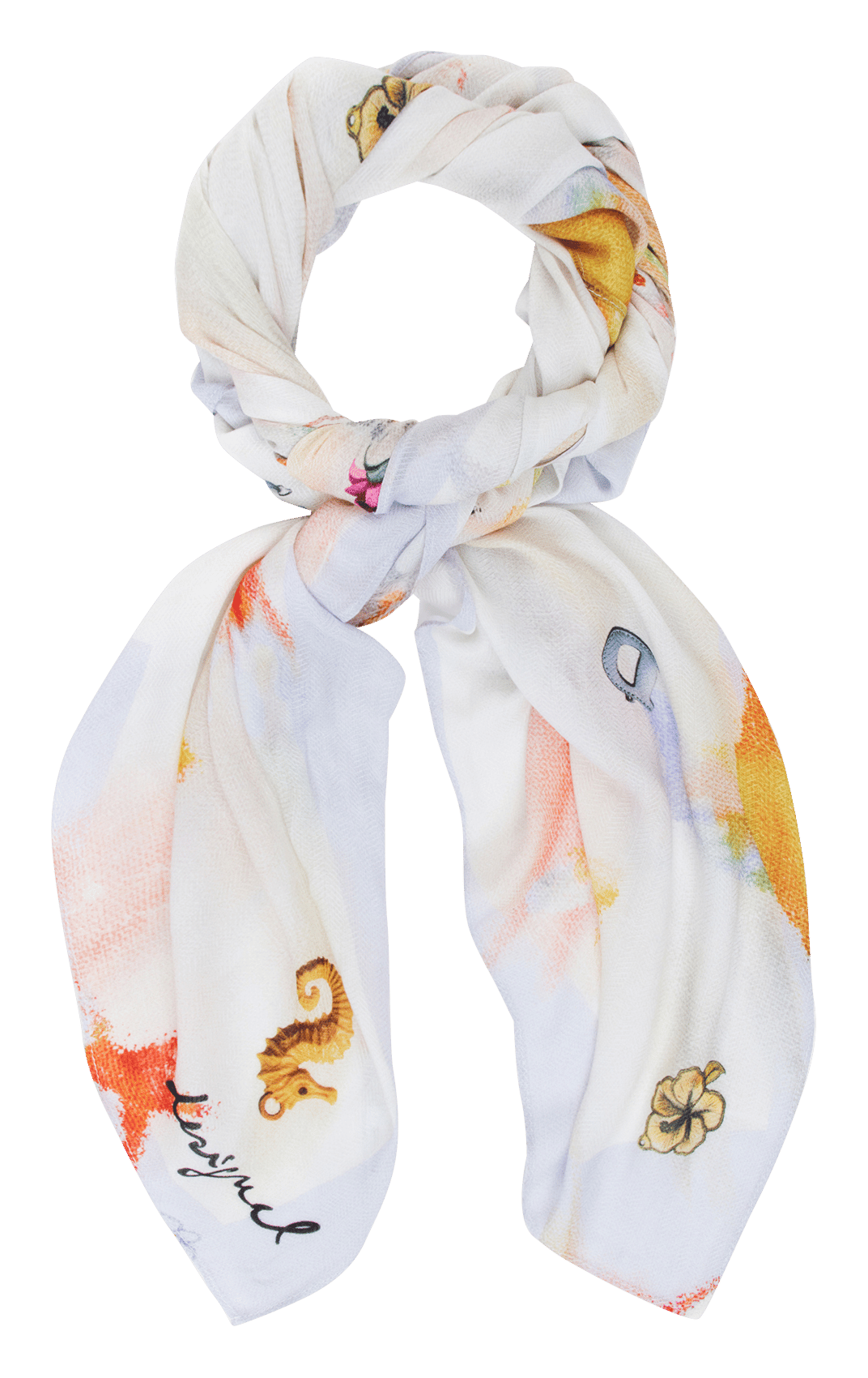 Foulard à imprimé floral DESIGUAL Bruin