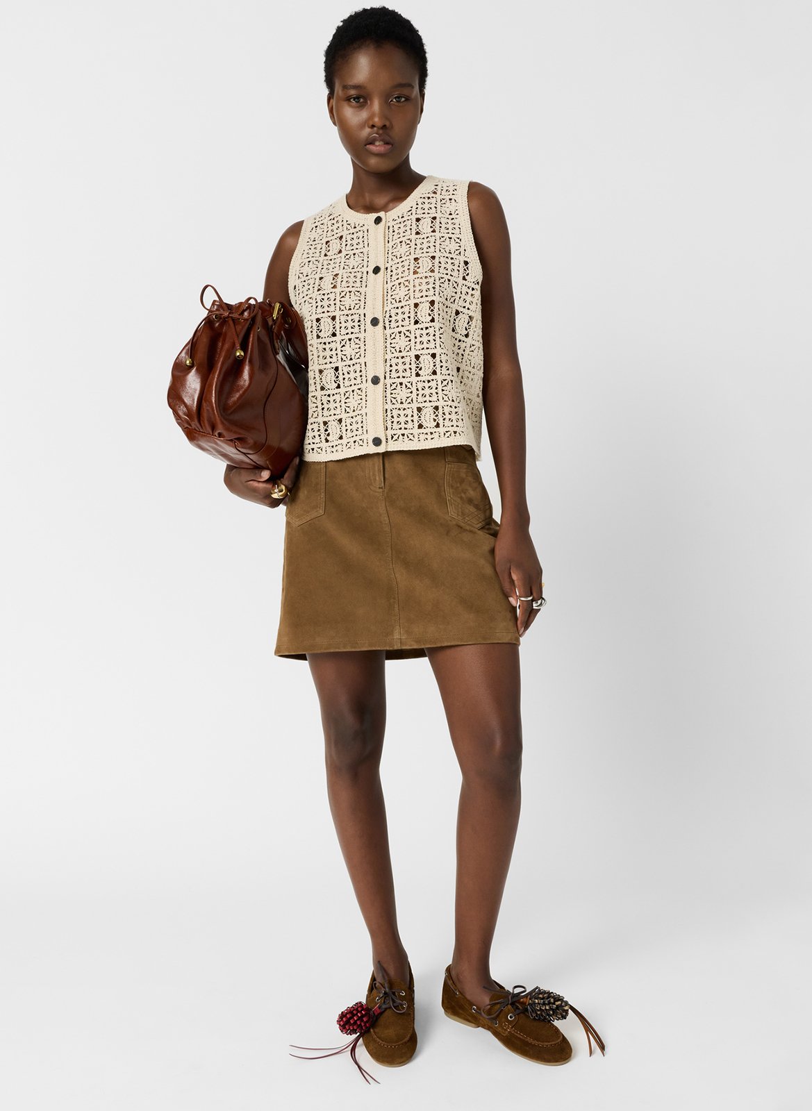 Gehäkelte Tunika  GERARD DAREL Beige