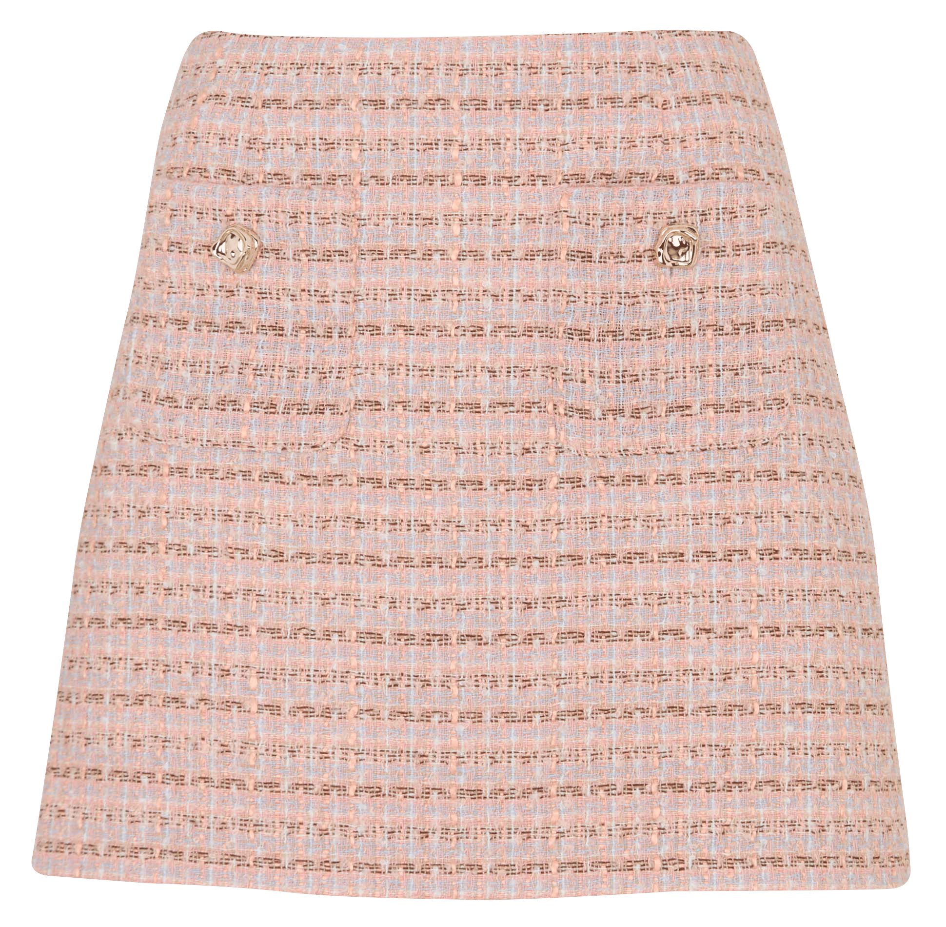 Gerade geschnittener Tweedrock KOOKAI Orange