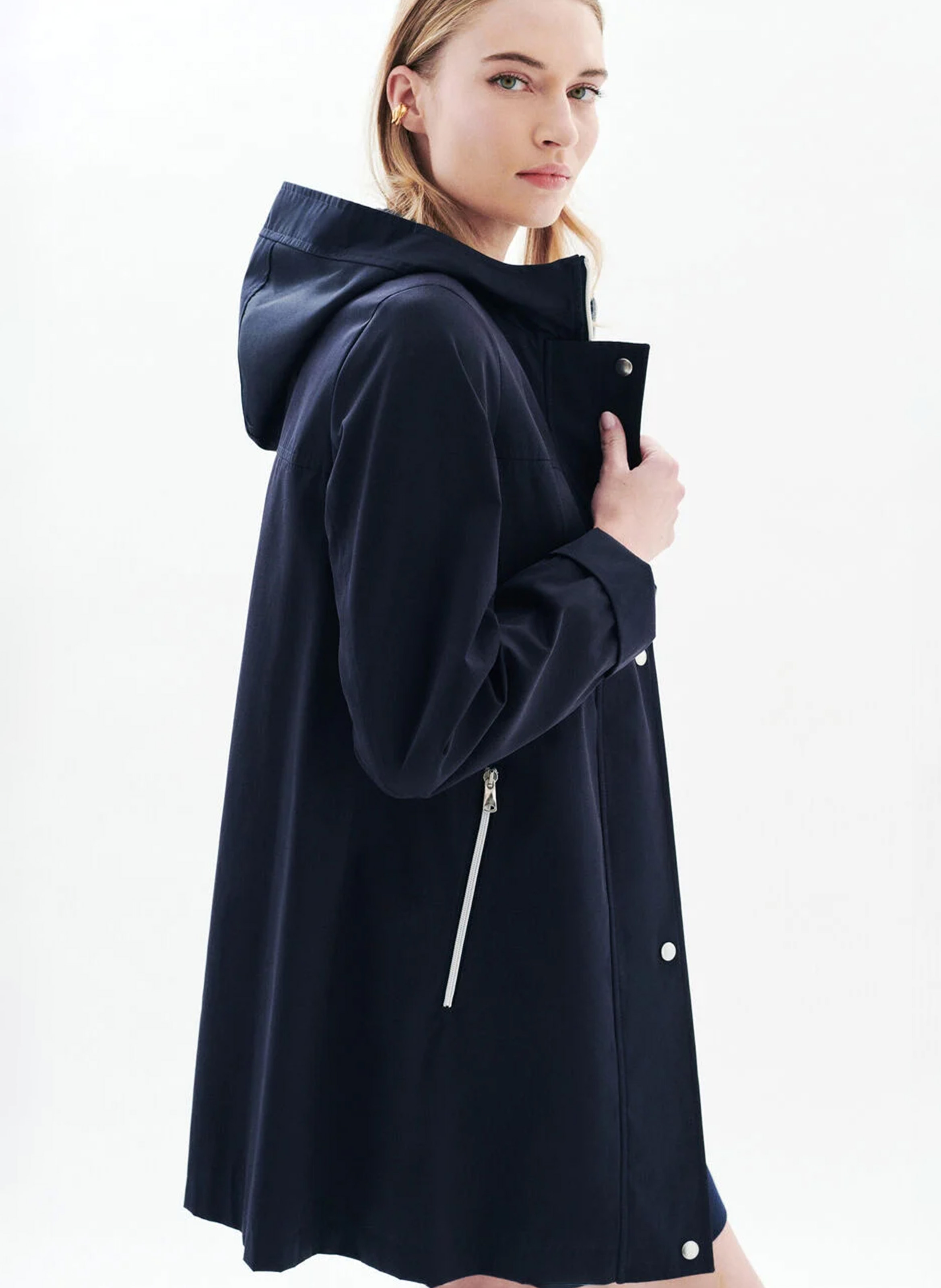 Parka à capuche CAROLL Bleu