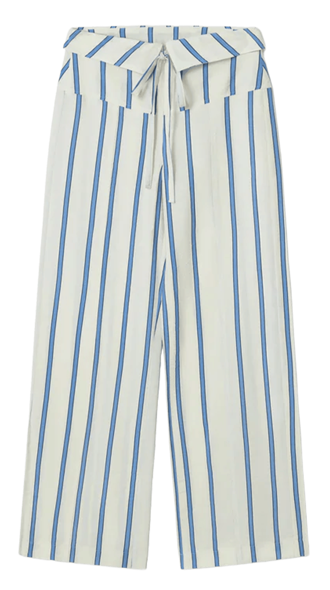 Straight striped cotton pants LAAGAM White