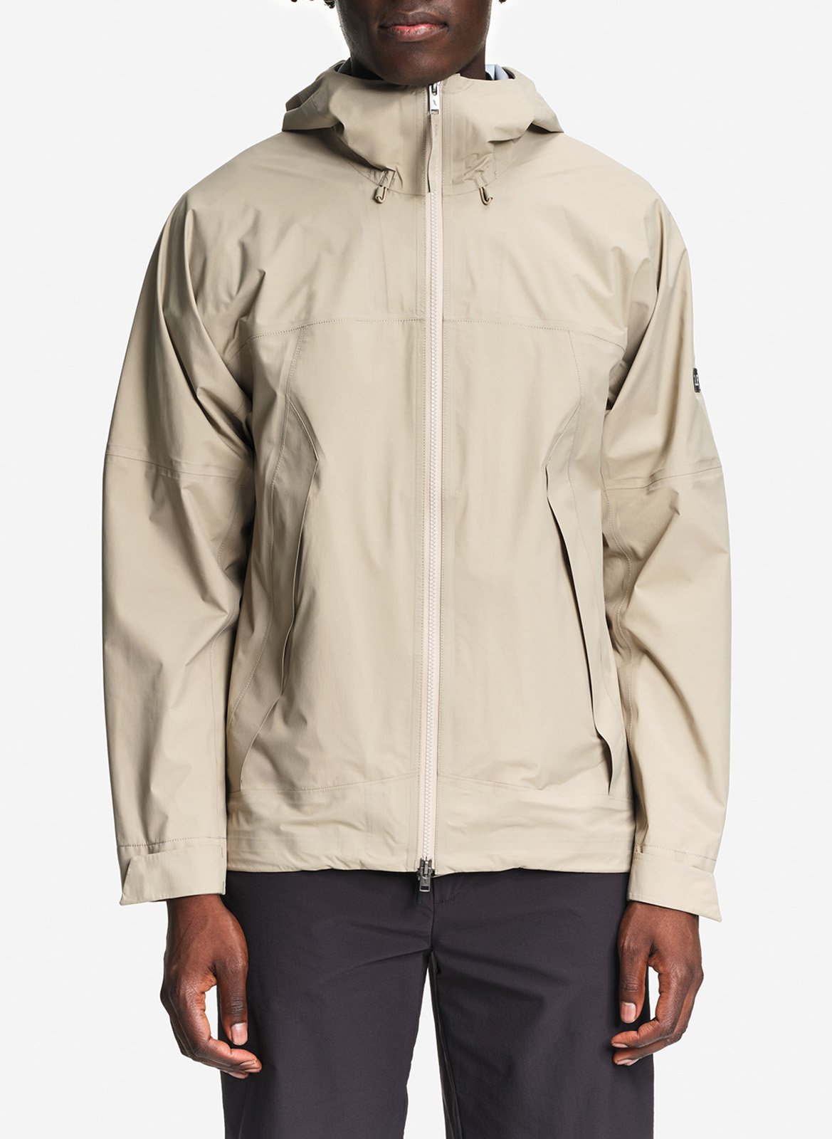 Solid hooded parka coat AIGLE Beige