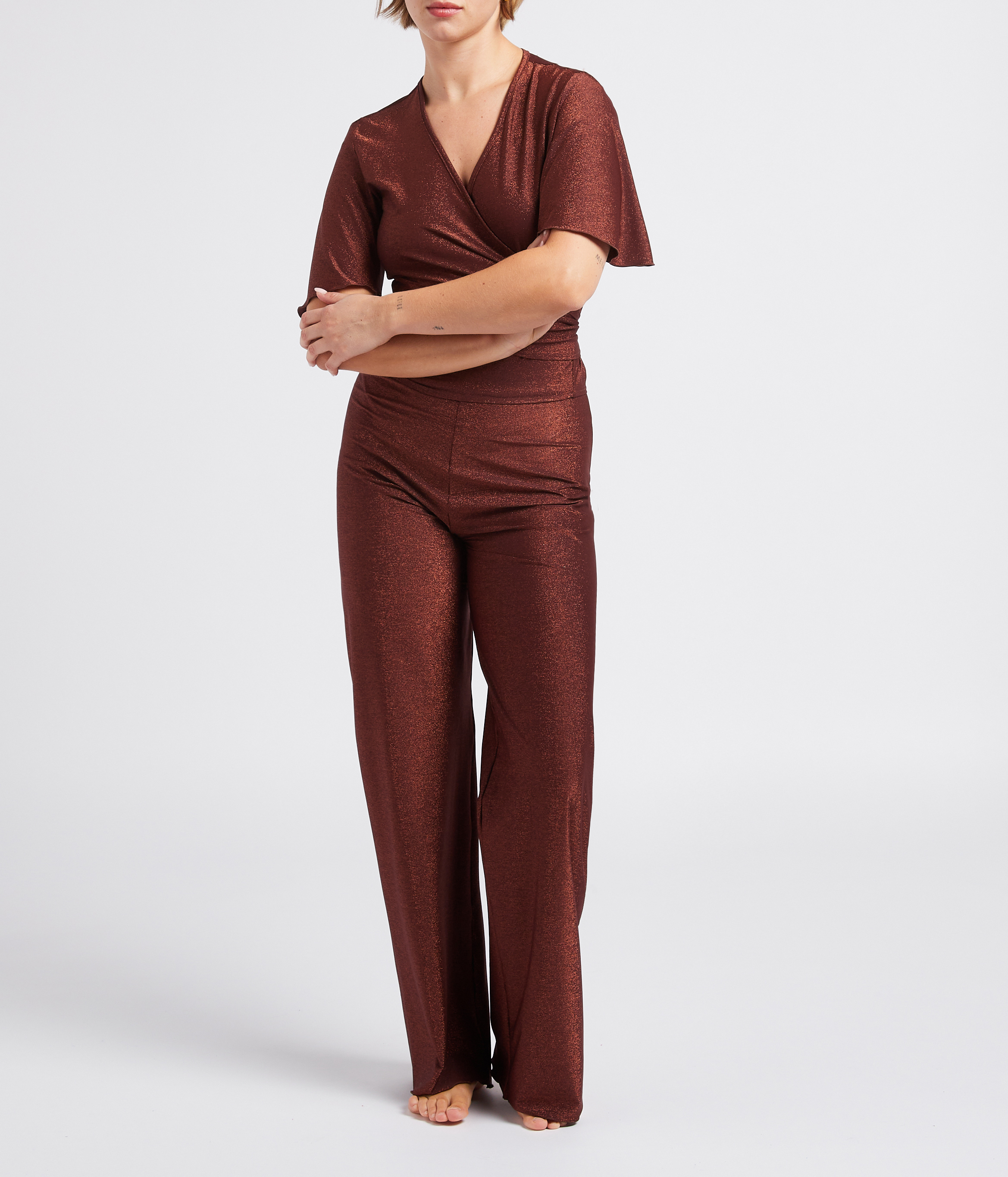 Wickel-Top mit V-Ausschnitt LA NOUVELLE Golden