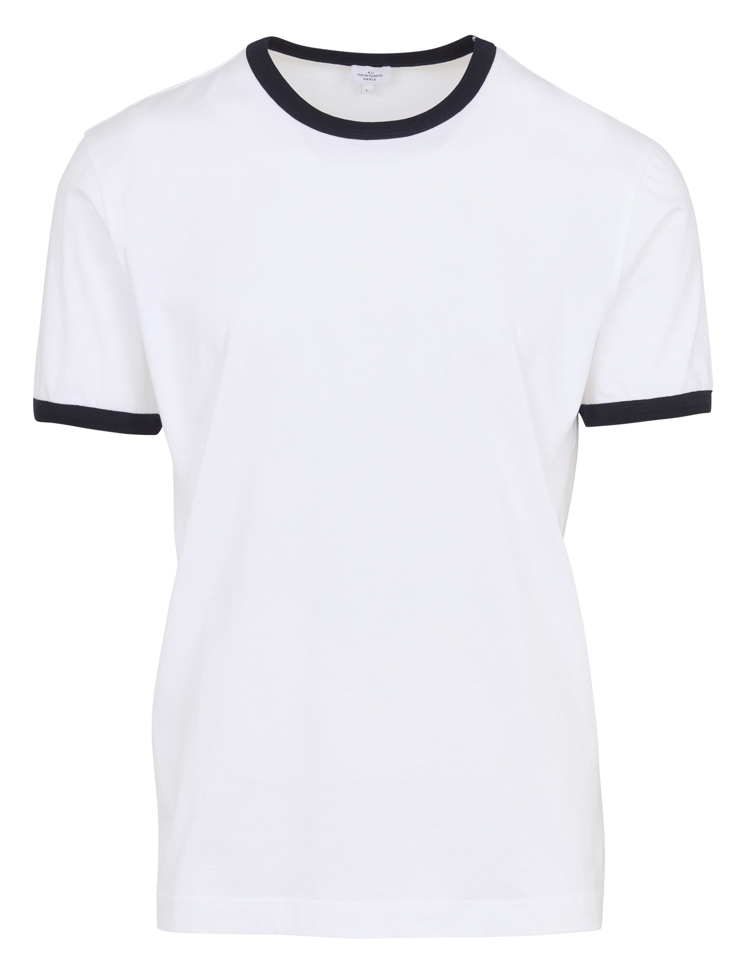 T-shirt droit en coton AU PRINTEMPS PARIS Bleu