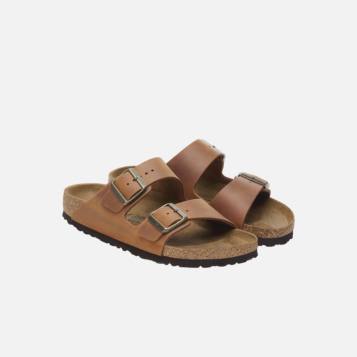 Arizona flat sandals BIRKENSTOCK Brown