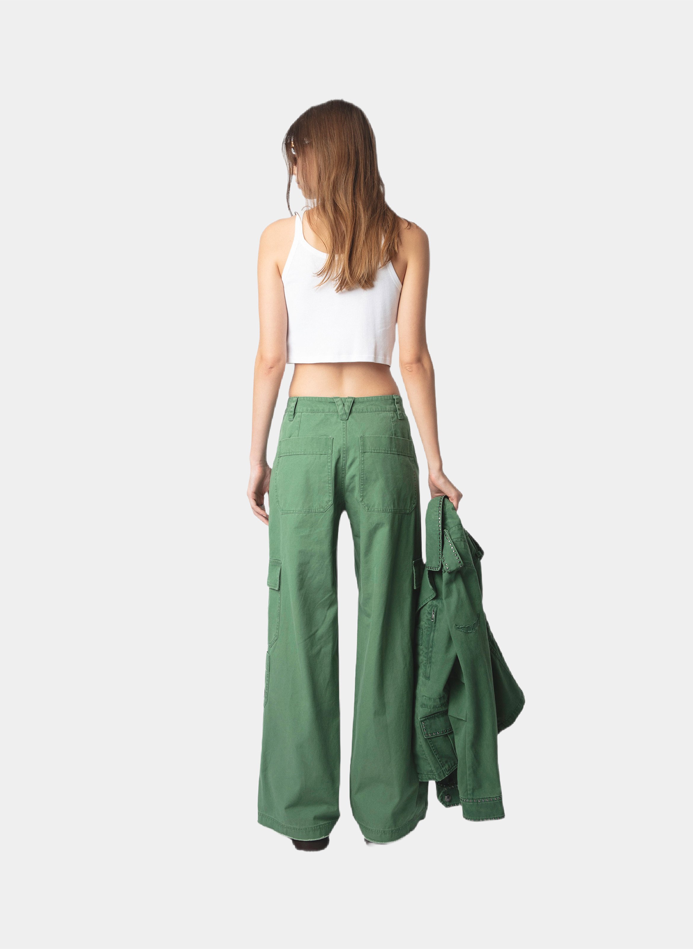 Pantalon cargo en coton  ZADIG&VOLTAIRE Vert
