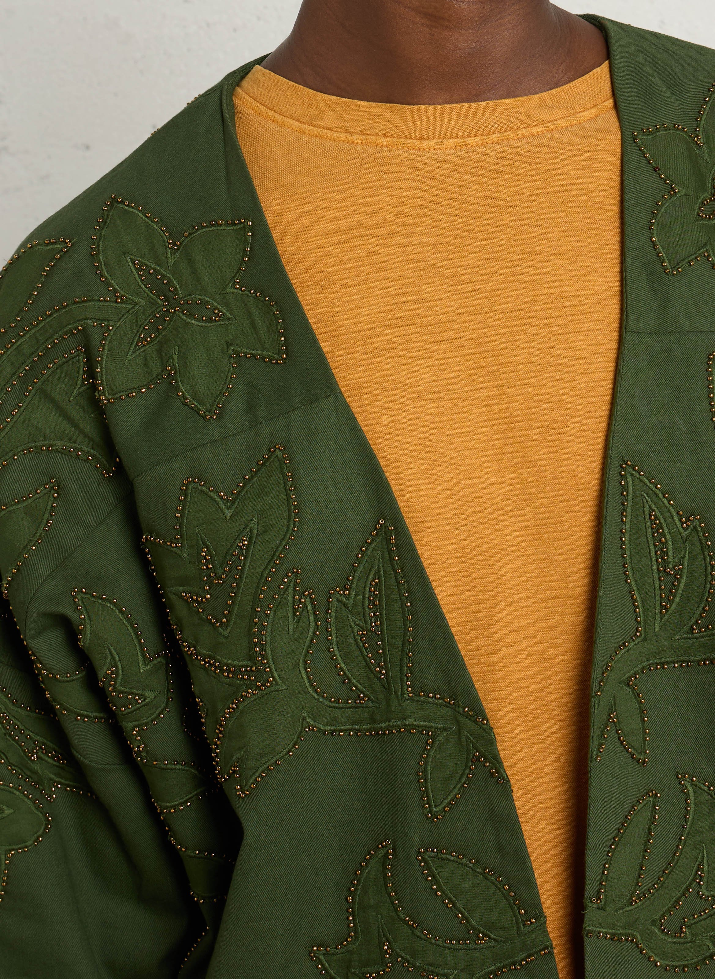 Embroidered jacket MAISON 123 Khaki
