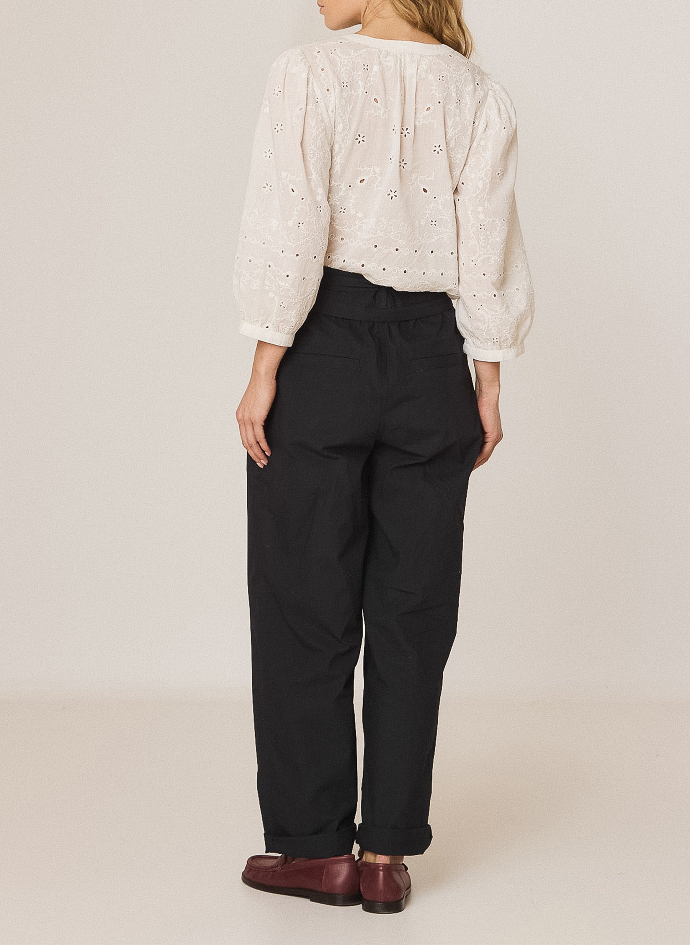 Oversized cotton shirt INDI & COLD White