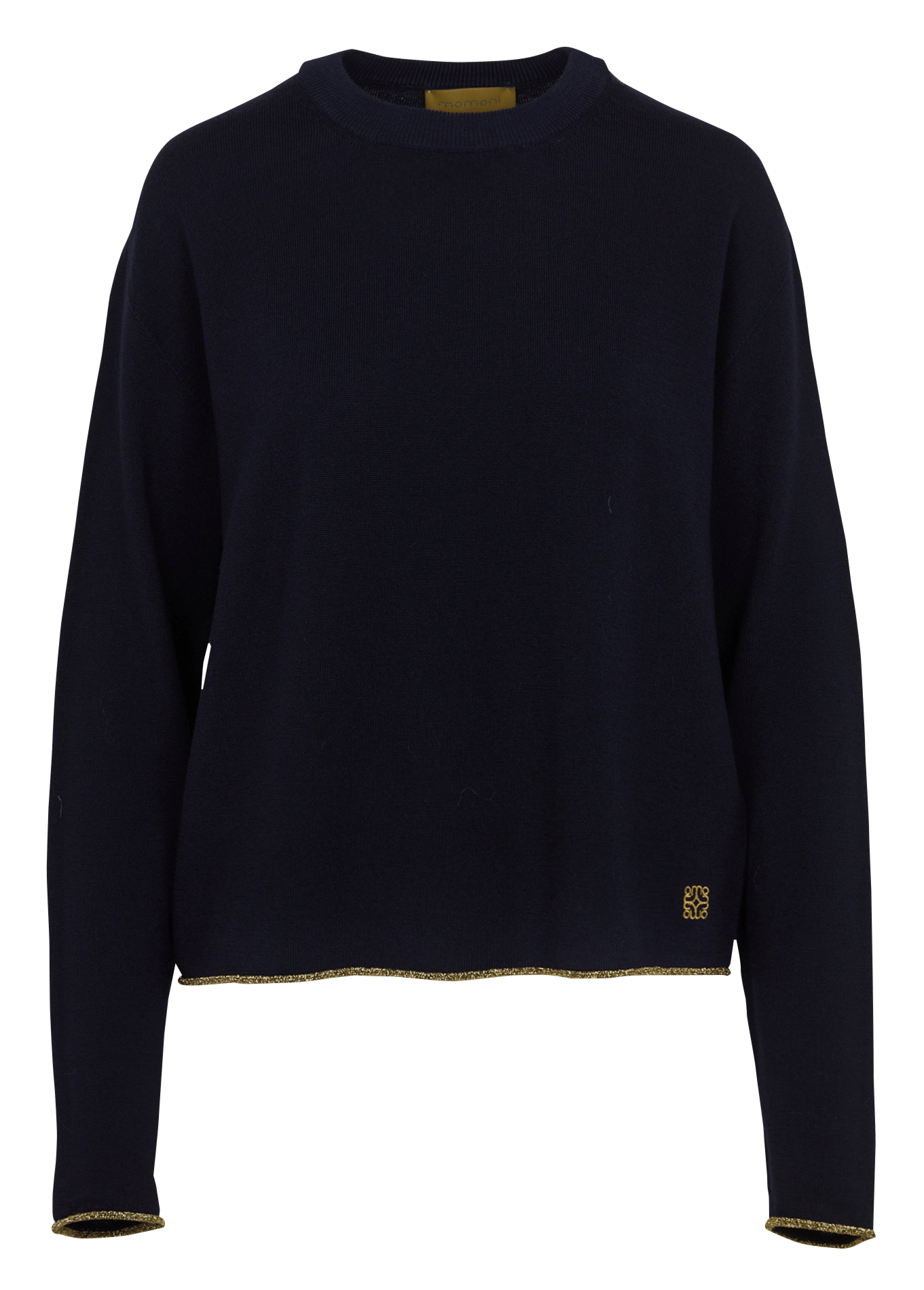 Round-neck wool sweater MOMONI Blue