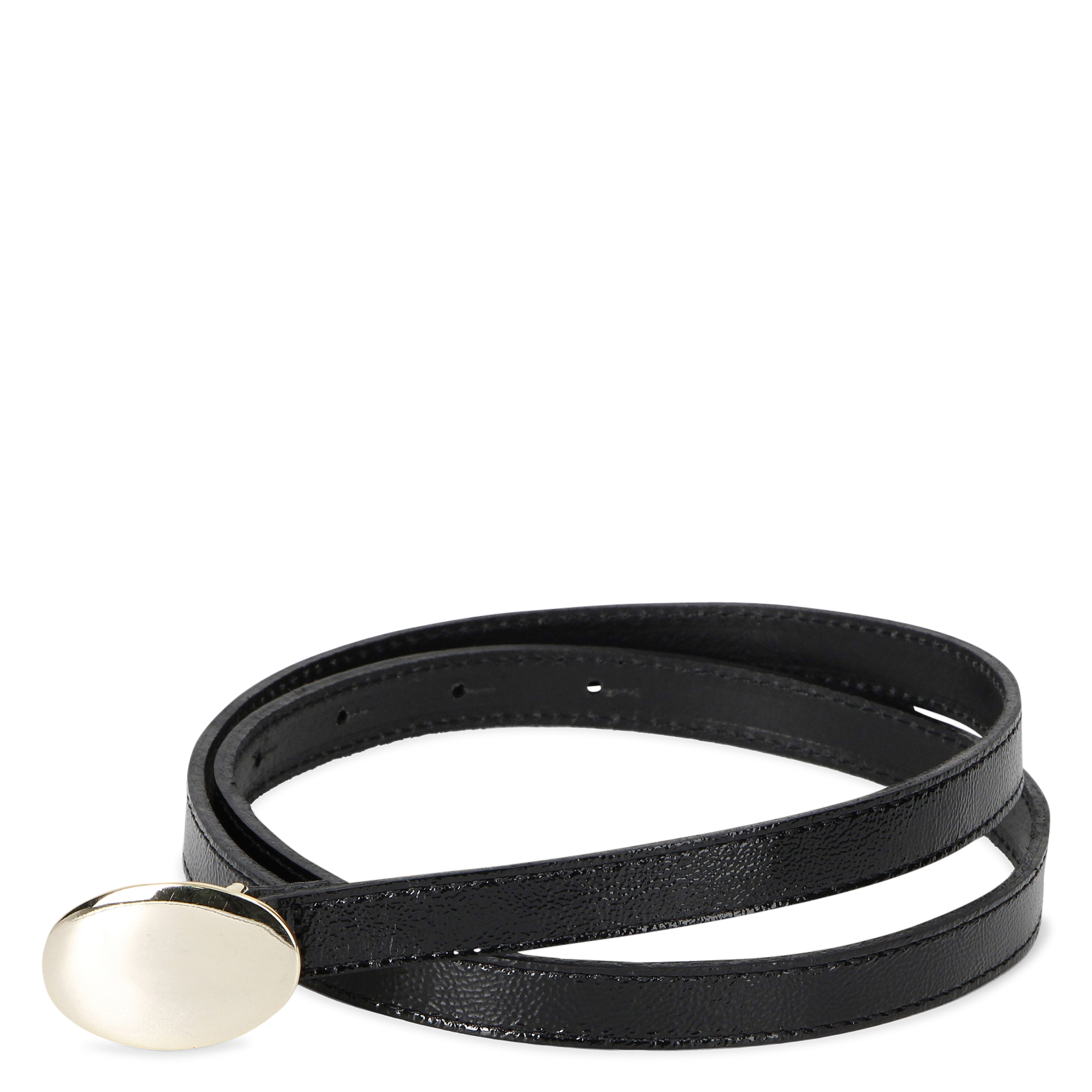 Ceinture en cuir HERBERT FRERE SOEUR Noir
