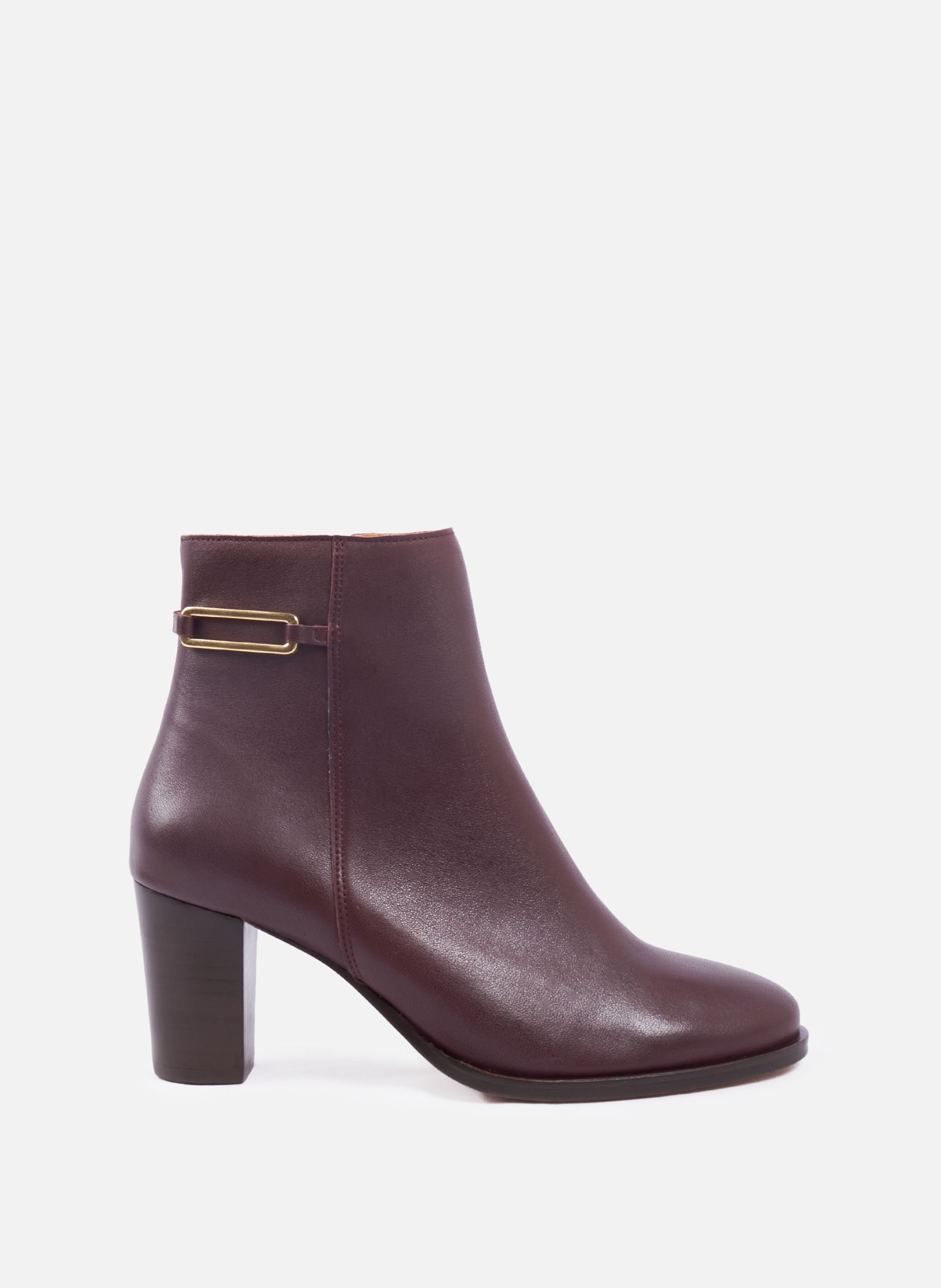 Bottines bijoux talon zélie cuir JULES & JENN
