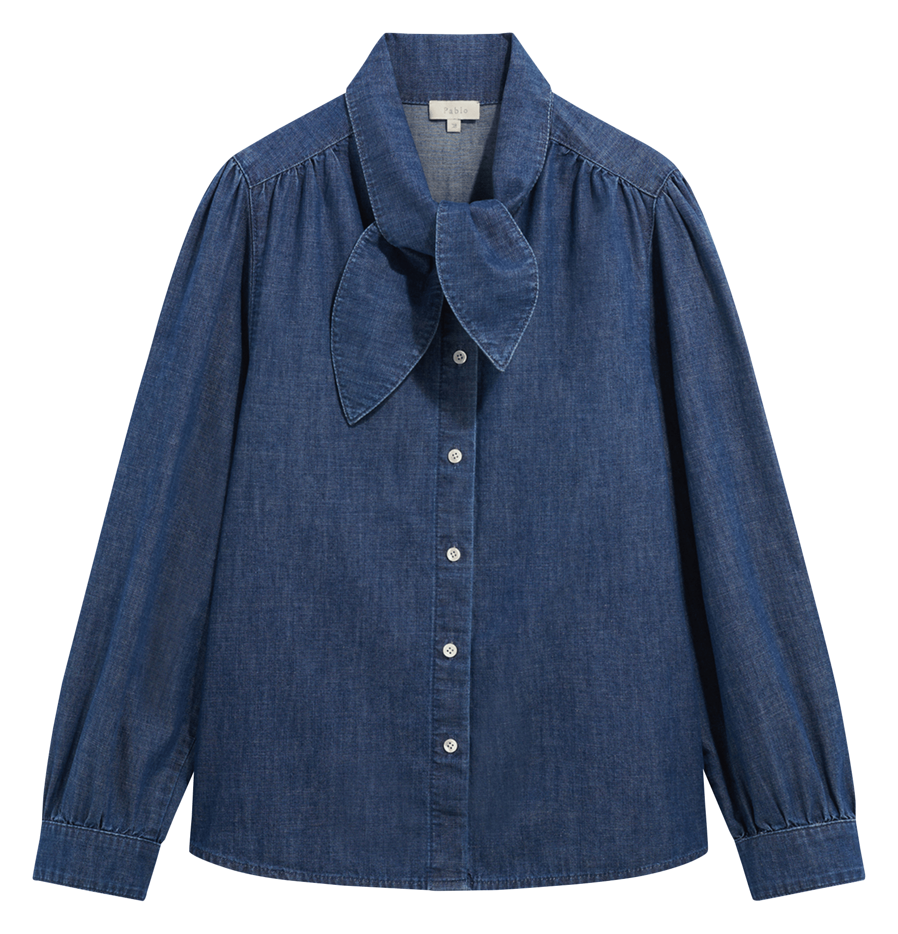 Loose-fit cotton shirt PABLO Blue