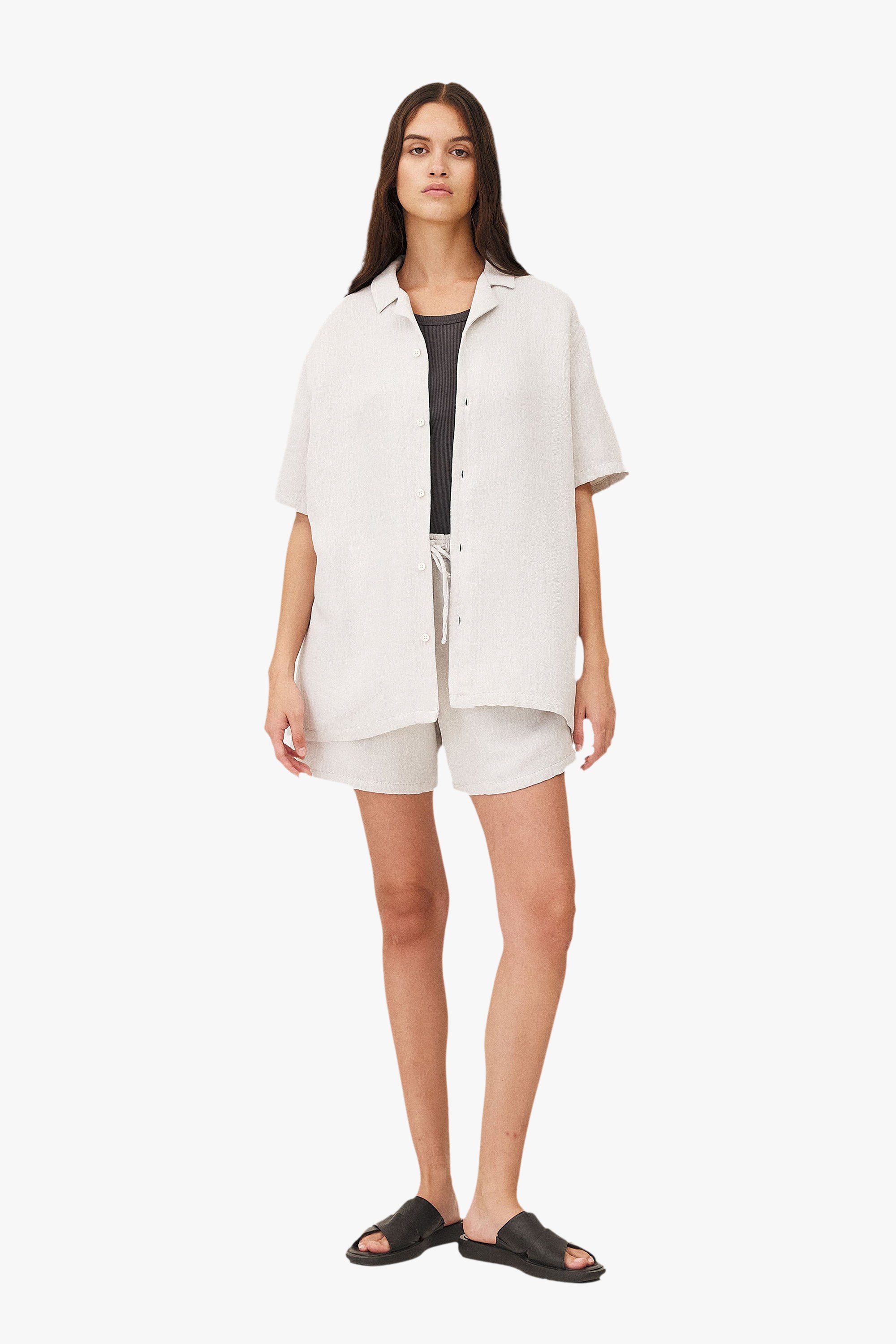 Elasticated Malibu Shorts Noyoco Grey