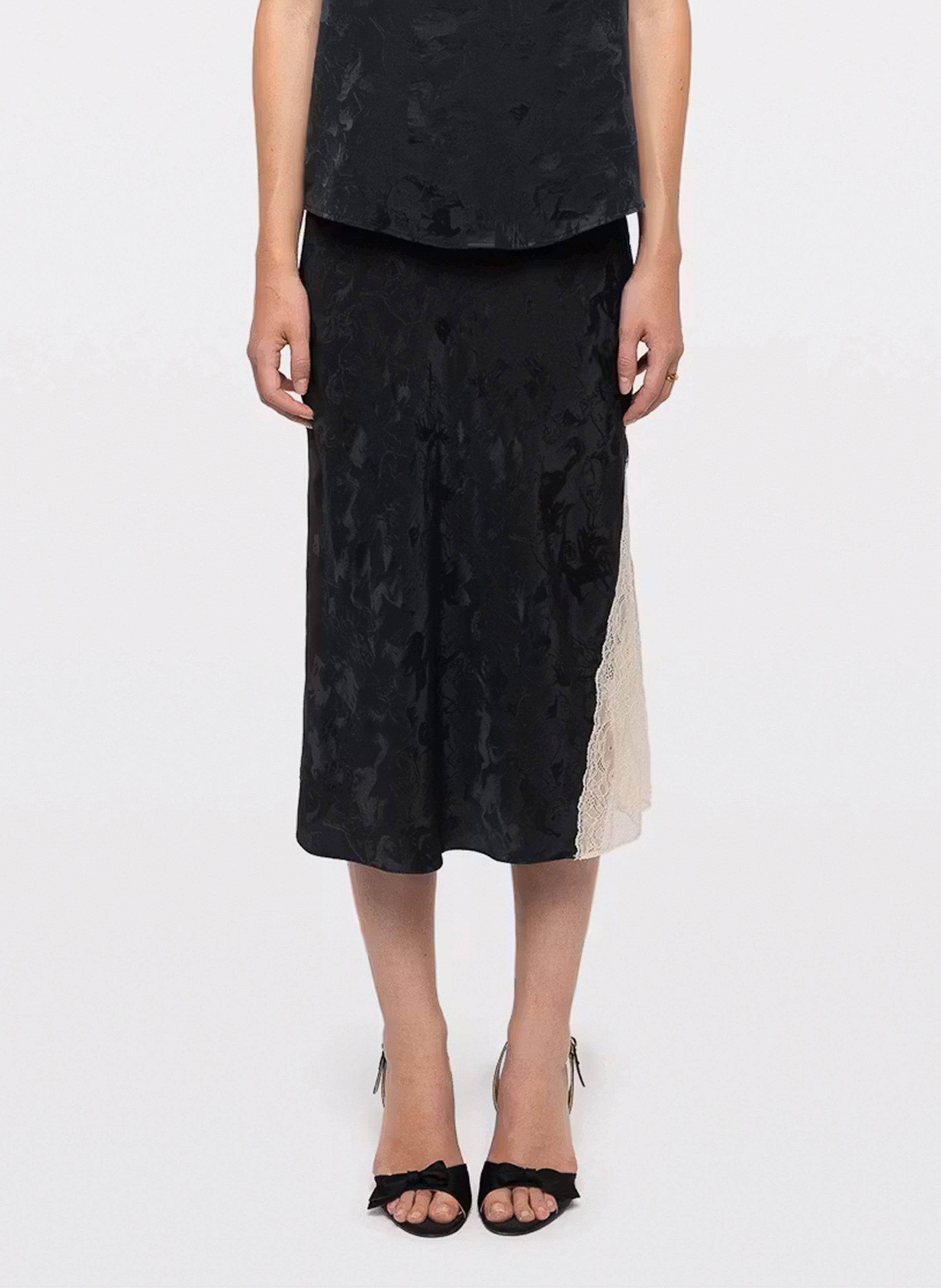 Printed silk long skirt ZADIG&VOLTAIRE Green