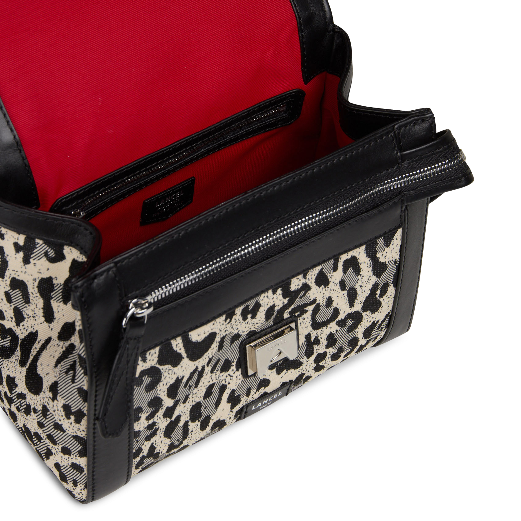 Leather shoulder bag LANCEL Black