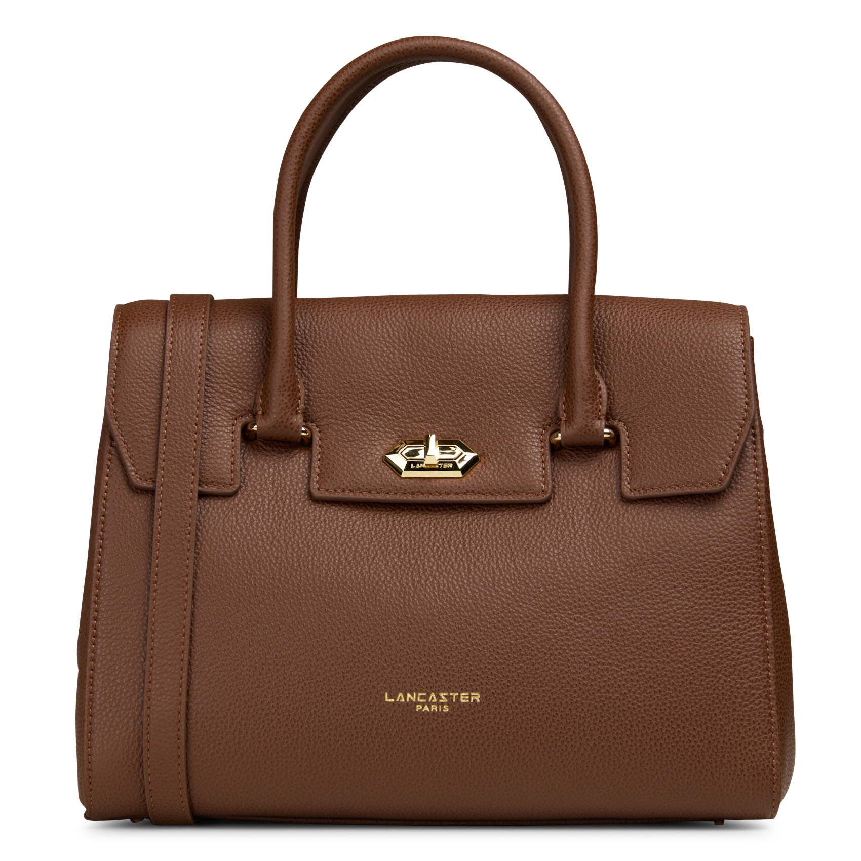 Sac à main à rabat en cuir LANCASTER PARIS