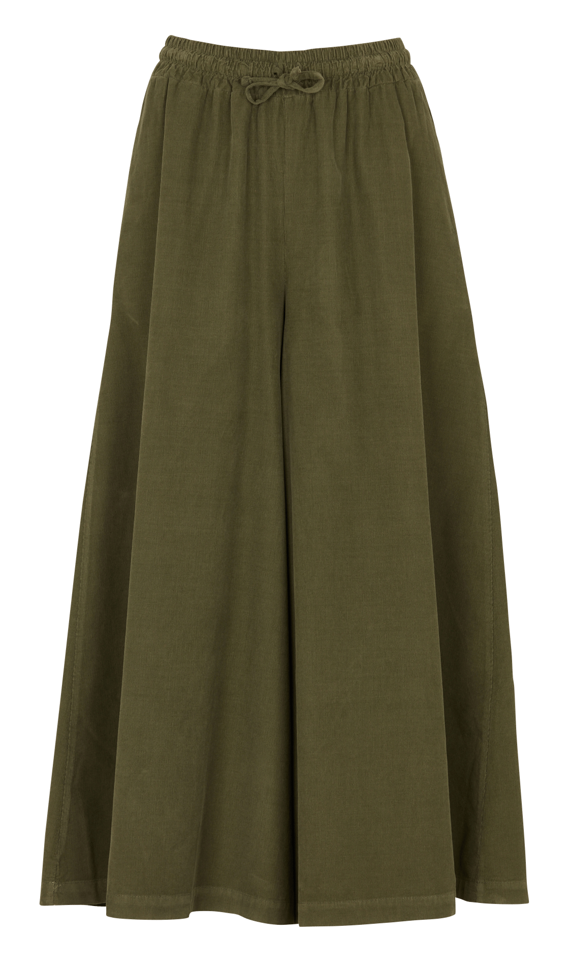 Jupe-culotte en coton côtelé  HUMILITY Vert