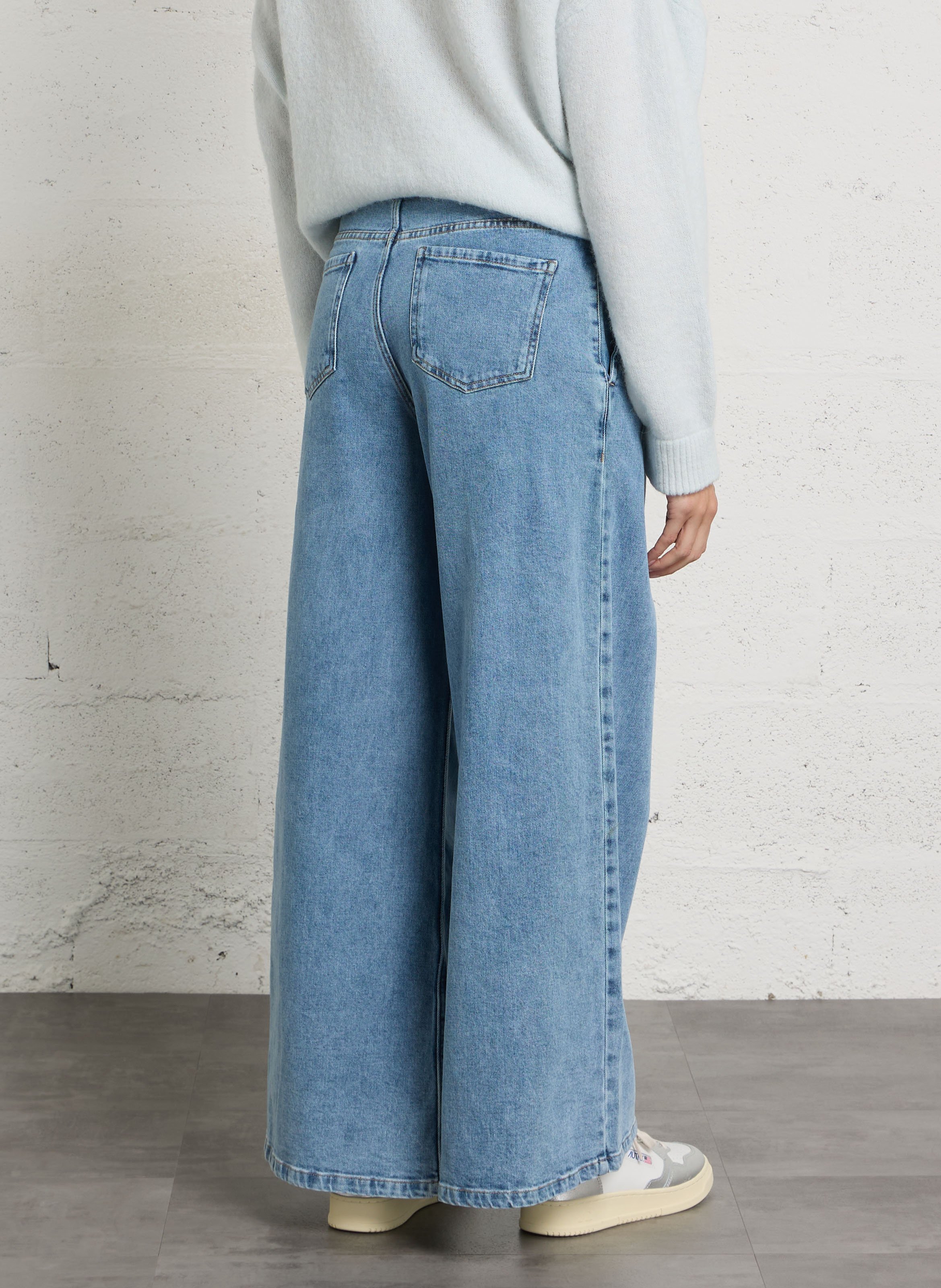 Jeans-Schlaghose aus Baumwoll-Mix MAISON 123 Blau