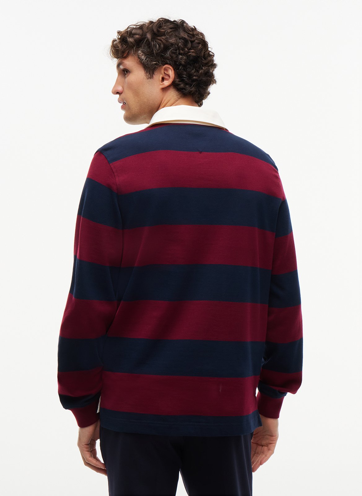 Polo droit en coton TOMMY HILFIGER Violet