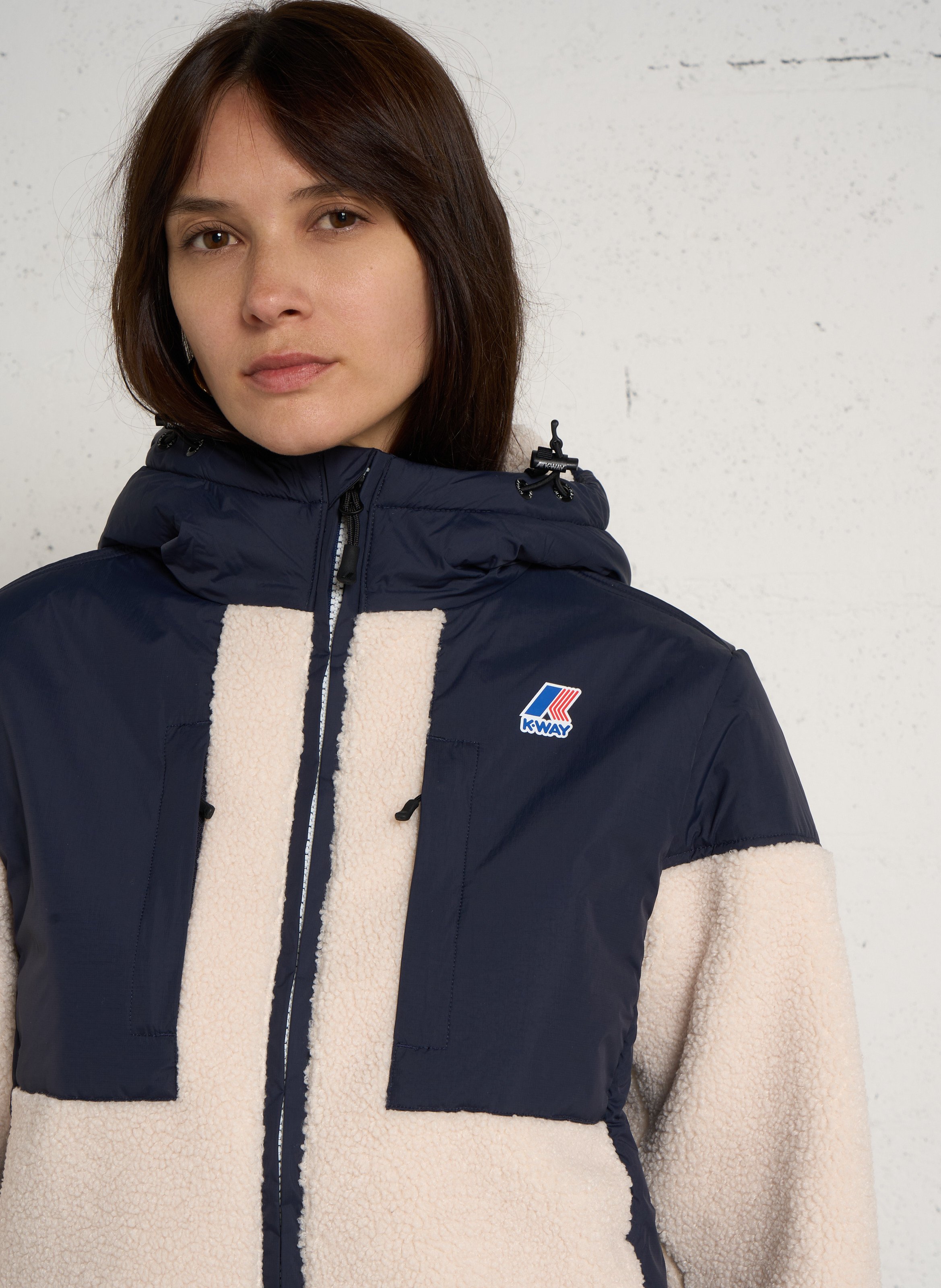 Fleecepullover mit Stehkragen K-WAY Blau