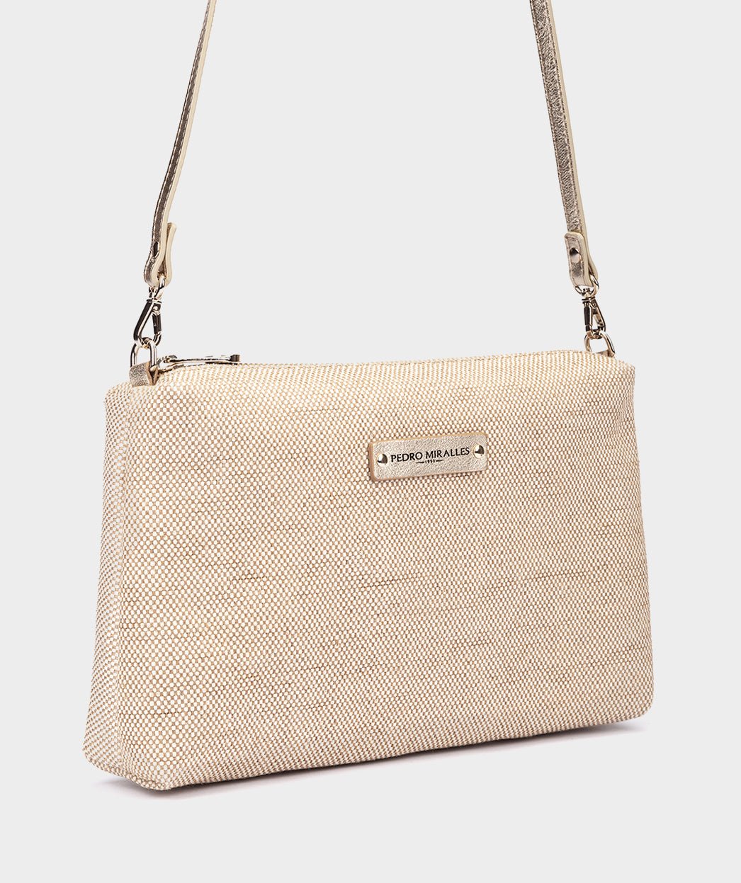 Raffia shoulder bag | Beige PEDRO MIRALLES Women