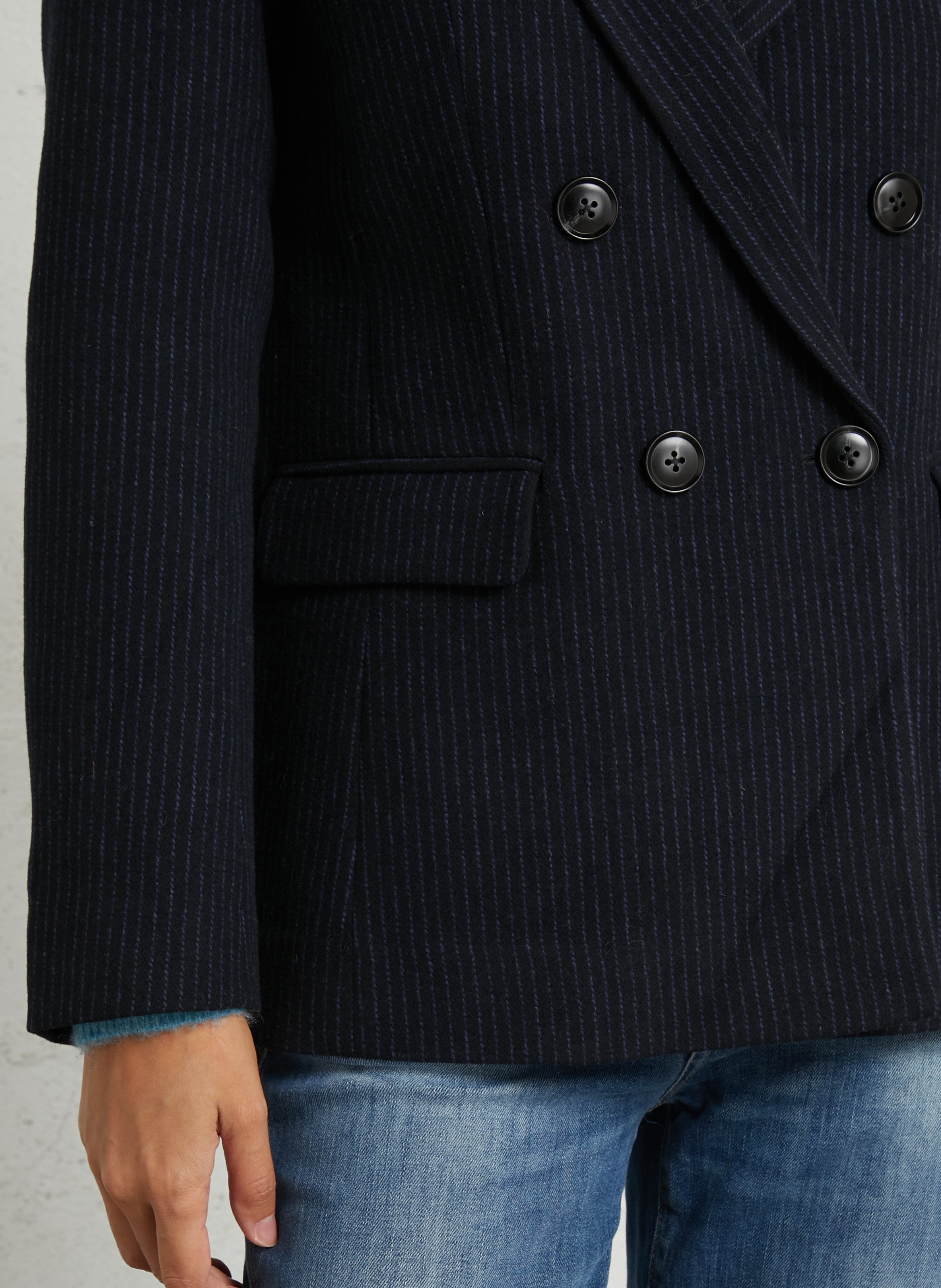 Gestreifter Blazer LEON & HARPER Blau