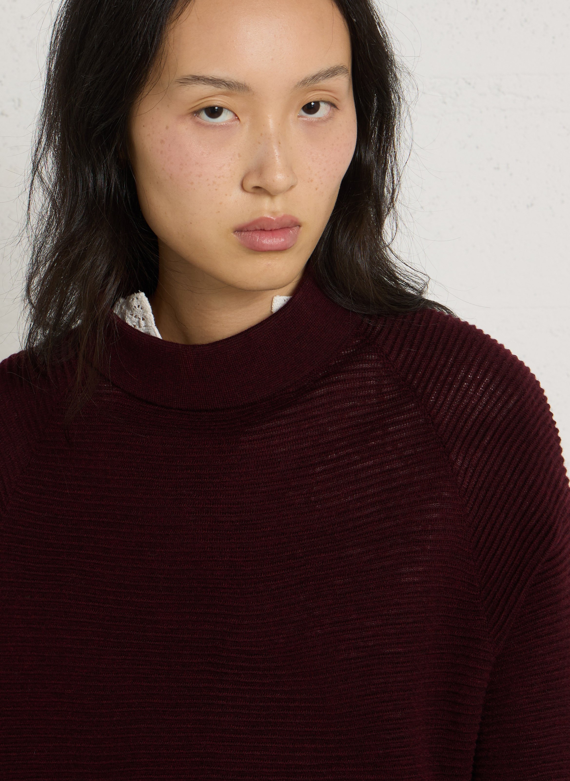 Pull ample texturé  MAISON 123 Rouge