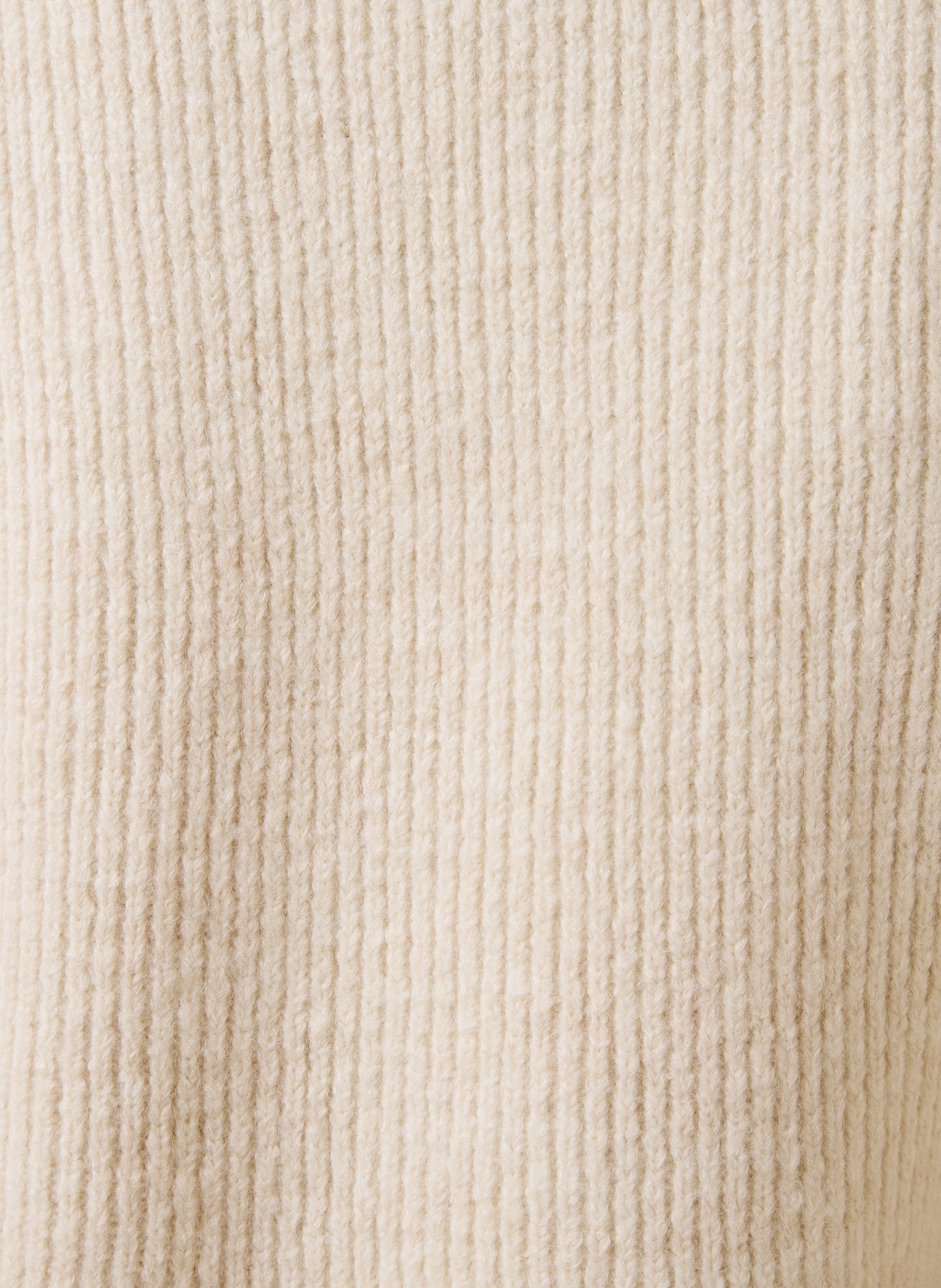 Pull col rond sans manches LA FEE MARABOUTEE Blanc