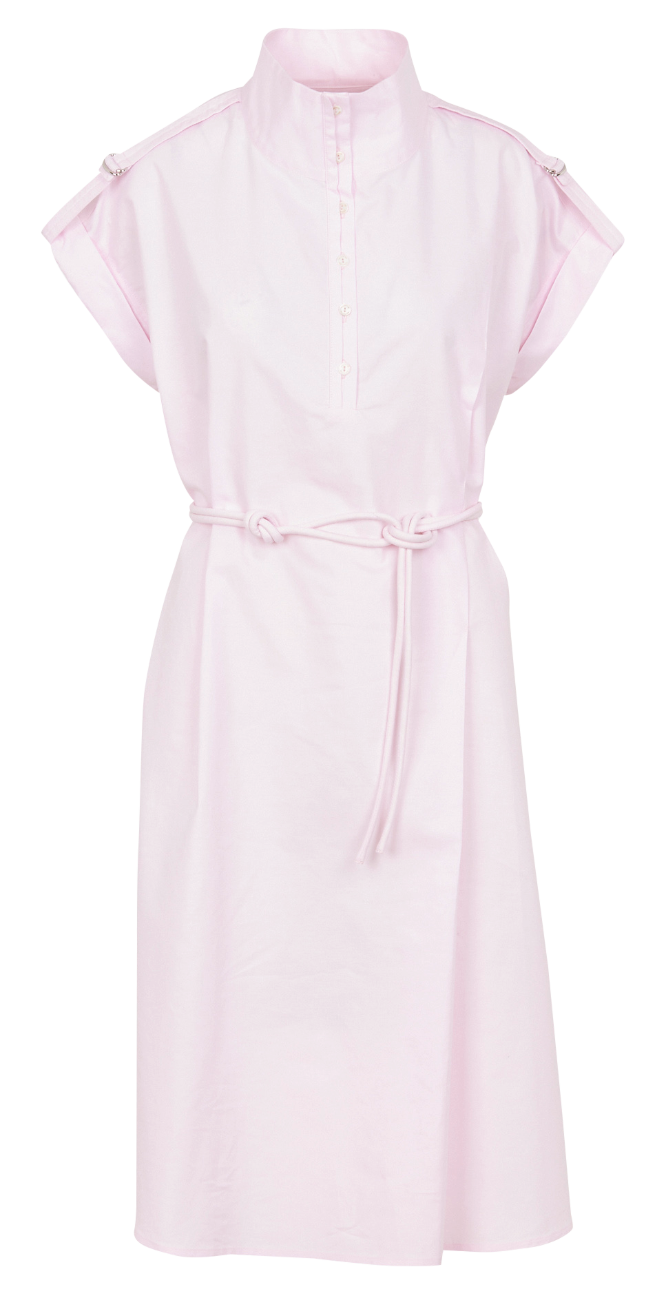Robe midi asymétrique en coton bio VALENTINE GAUTHIER Rose