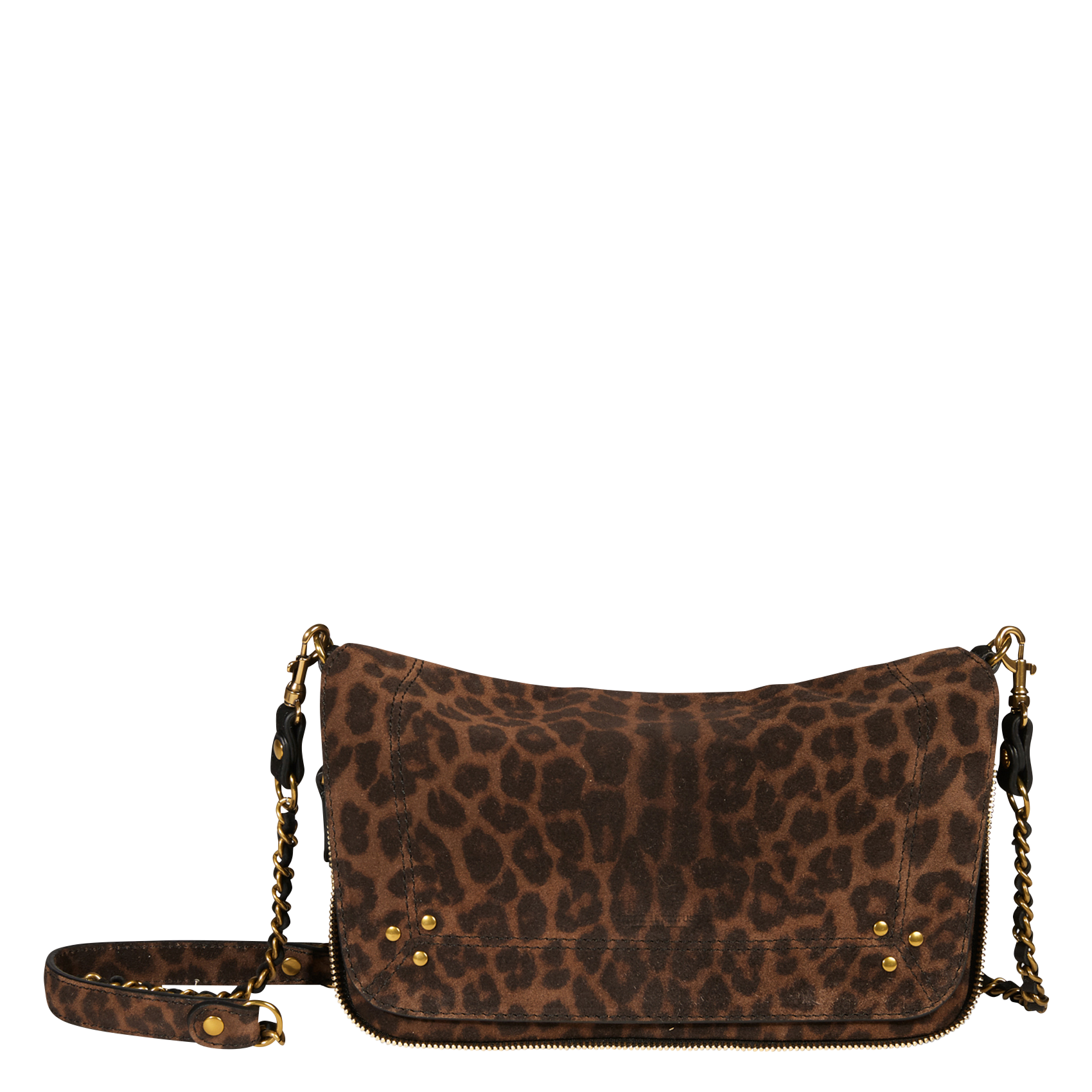 Sac bandoulière imprimé en cuir velours  JEROME DREYFUSS Multicolore