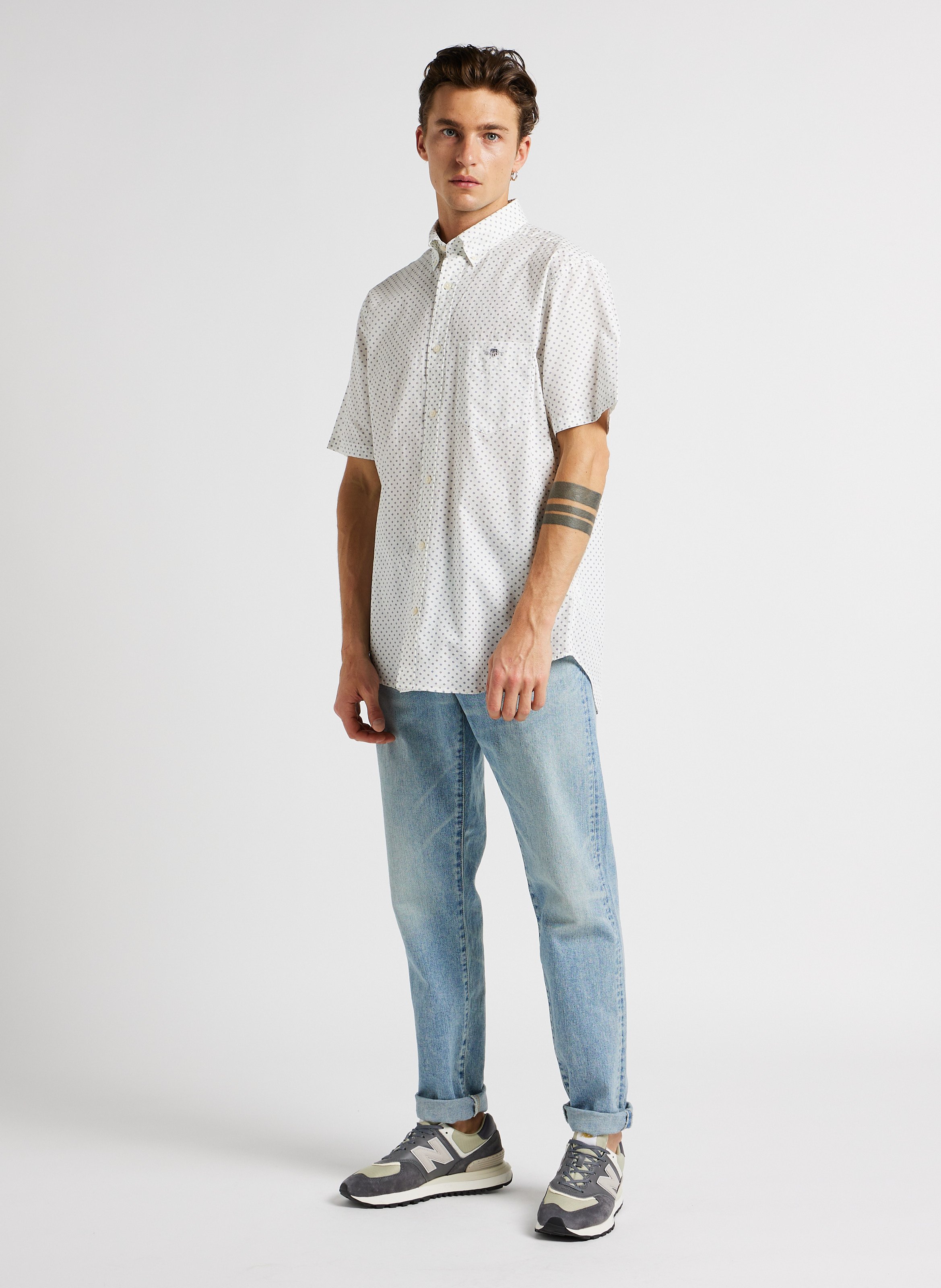 Tapered cotton jeans EDWIN Blue