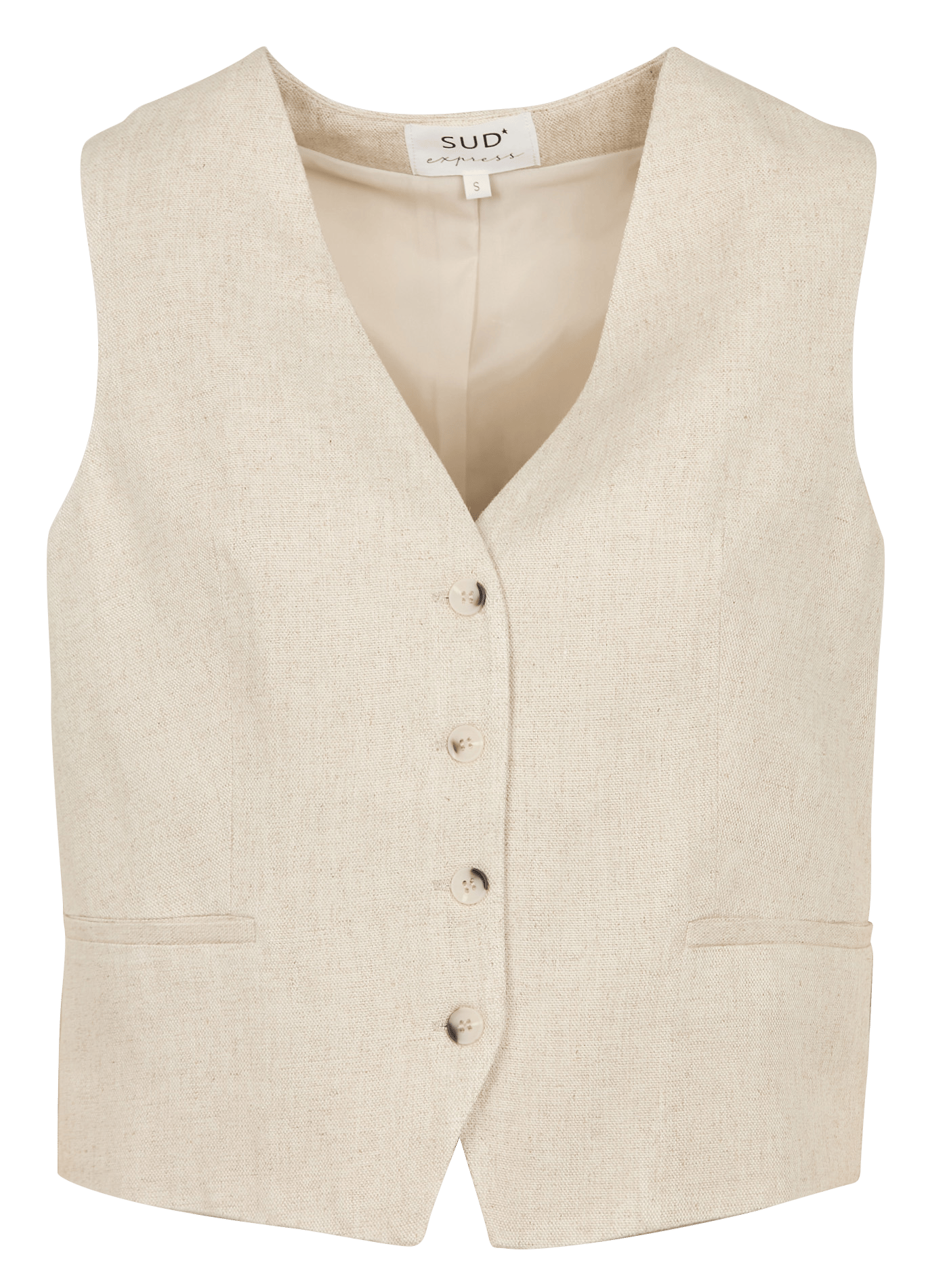 Gilet de costume sans manches Gastali Naturel Sud express Femme