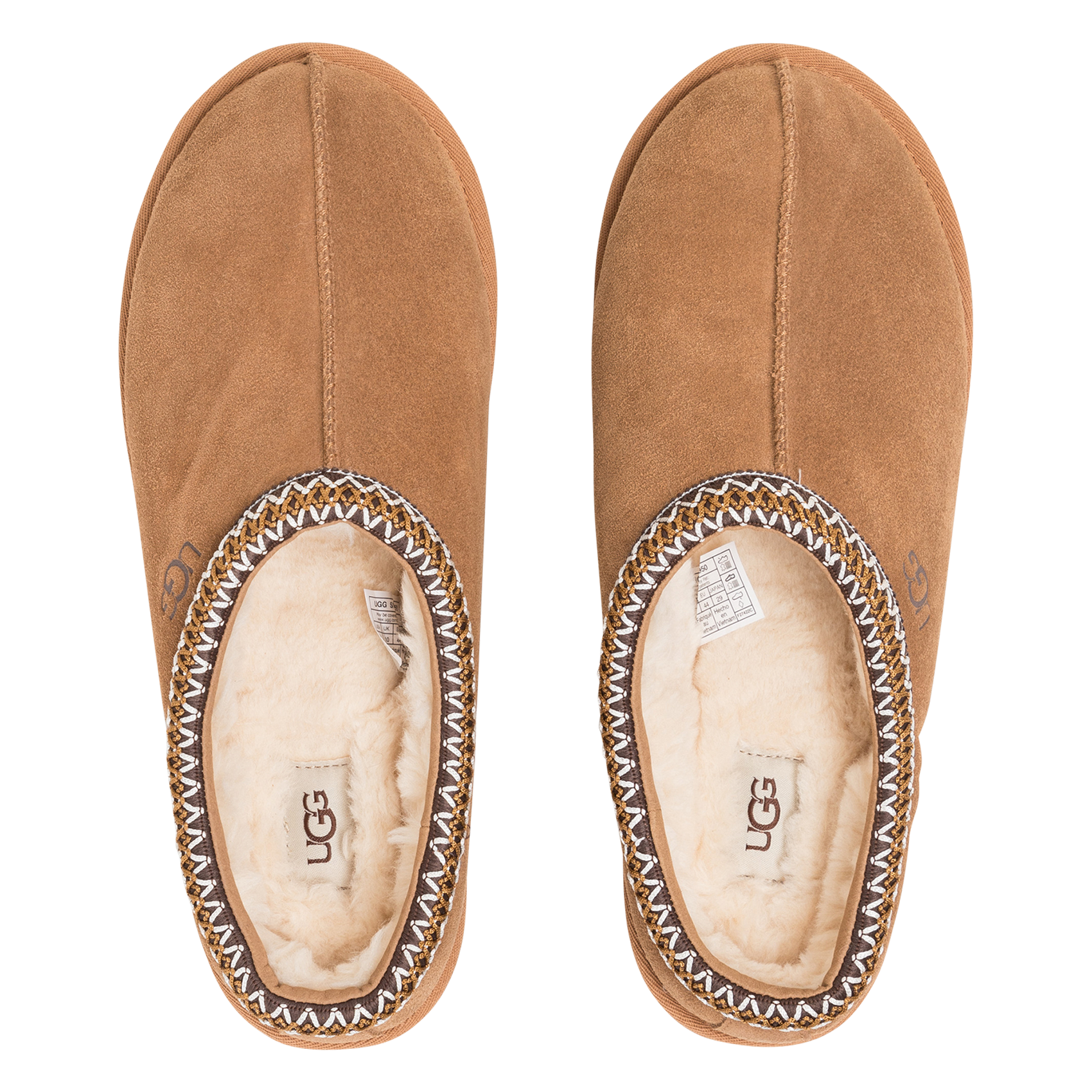 Chaussons en cuir UGG Marron