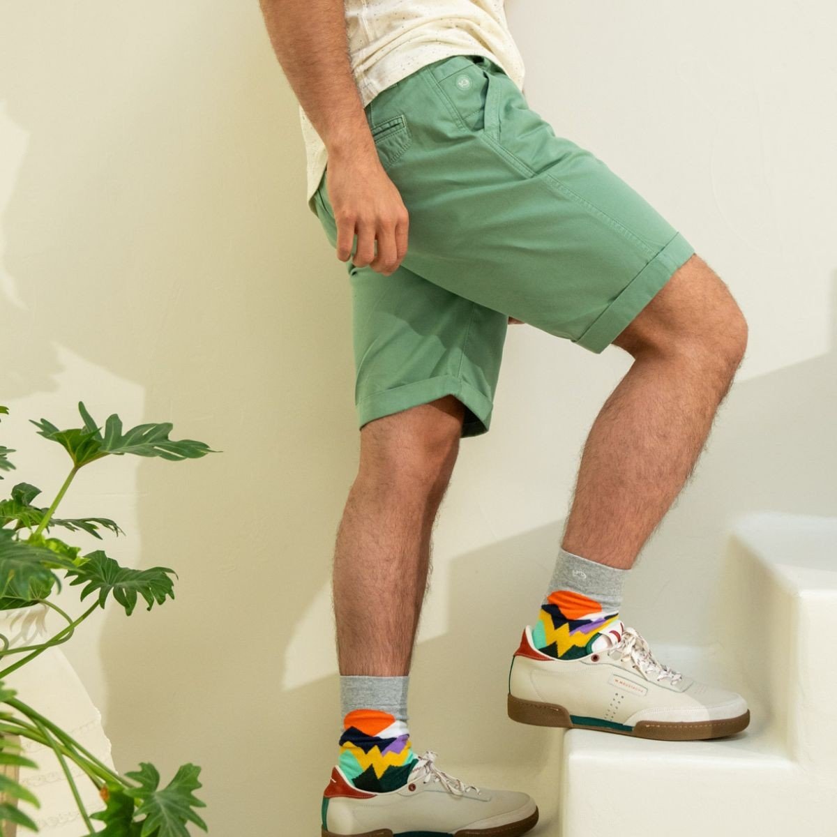 Organic cotton shorts Green