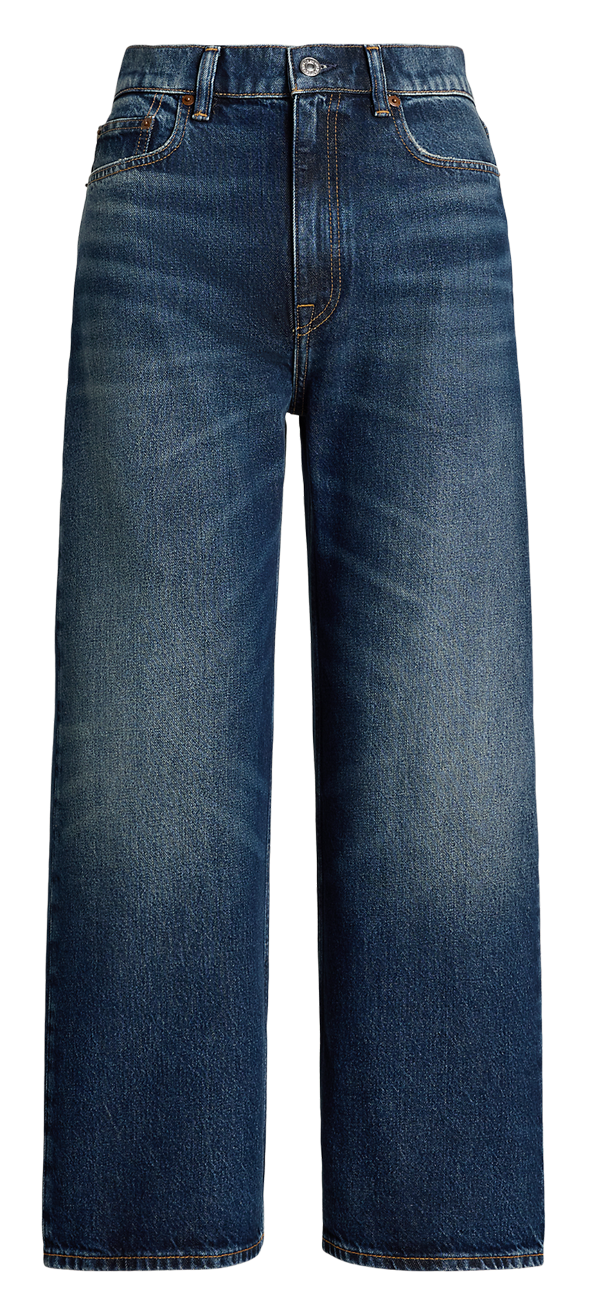 Wide leg cotton jeans POLO RALPH LAUREN Blue