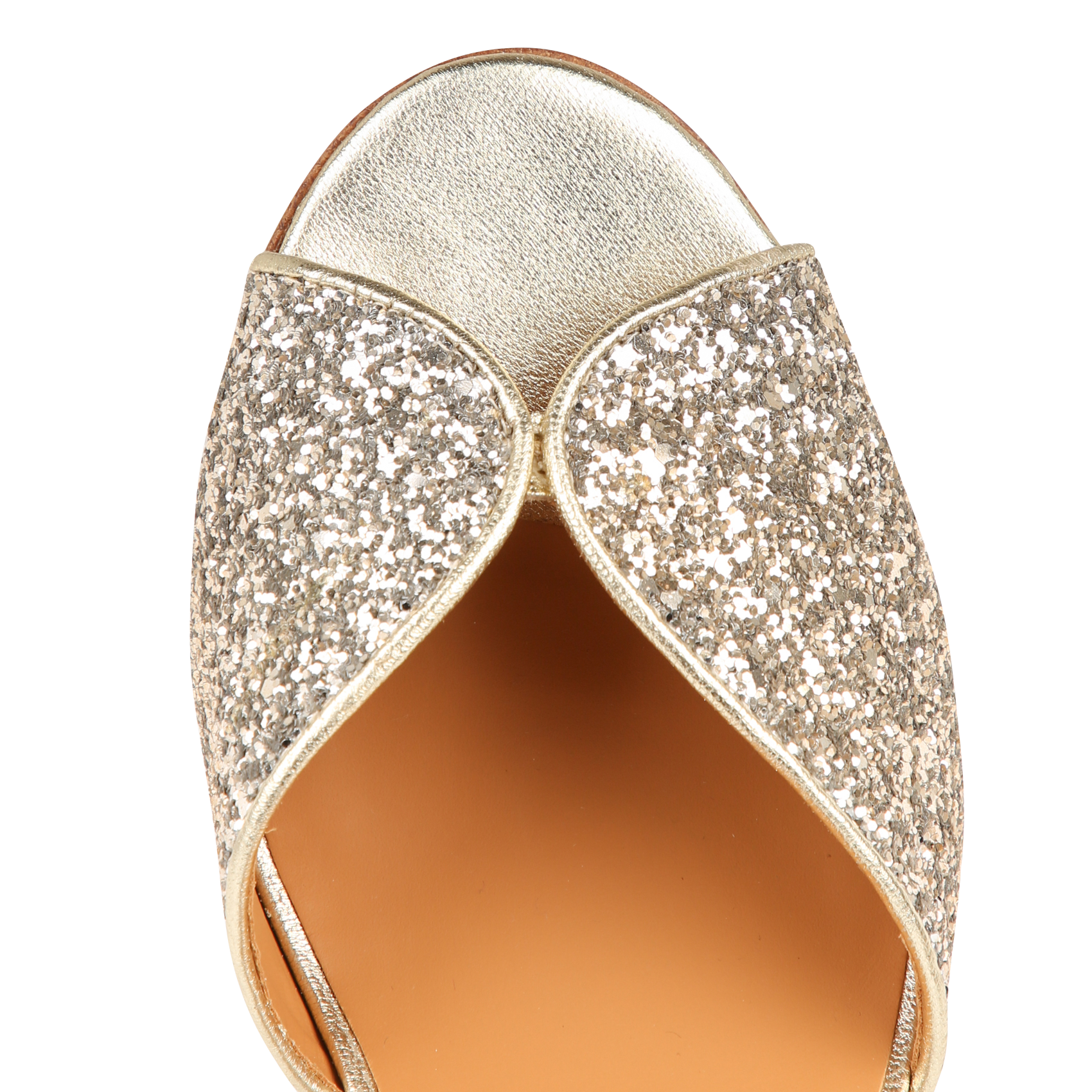 High Heel Glitter Sandals BOBBIES Golden